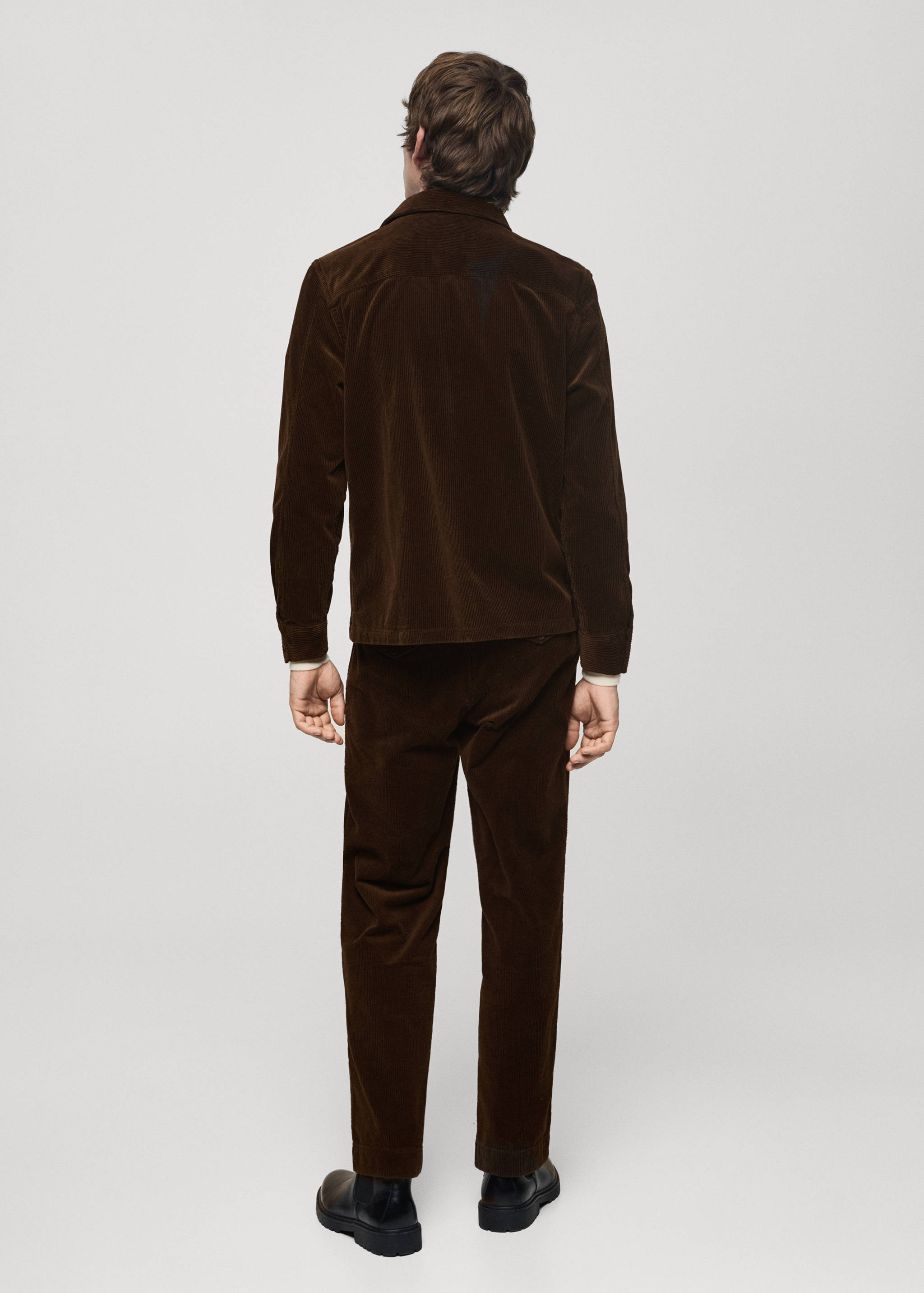 Corduroy overshirt with pockets - Reverse of the article