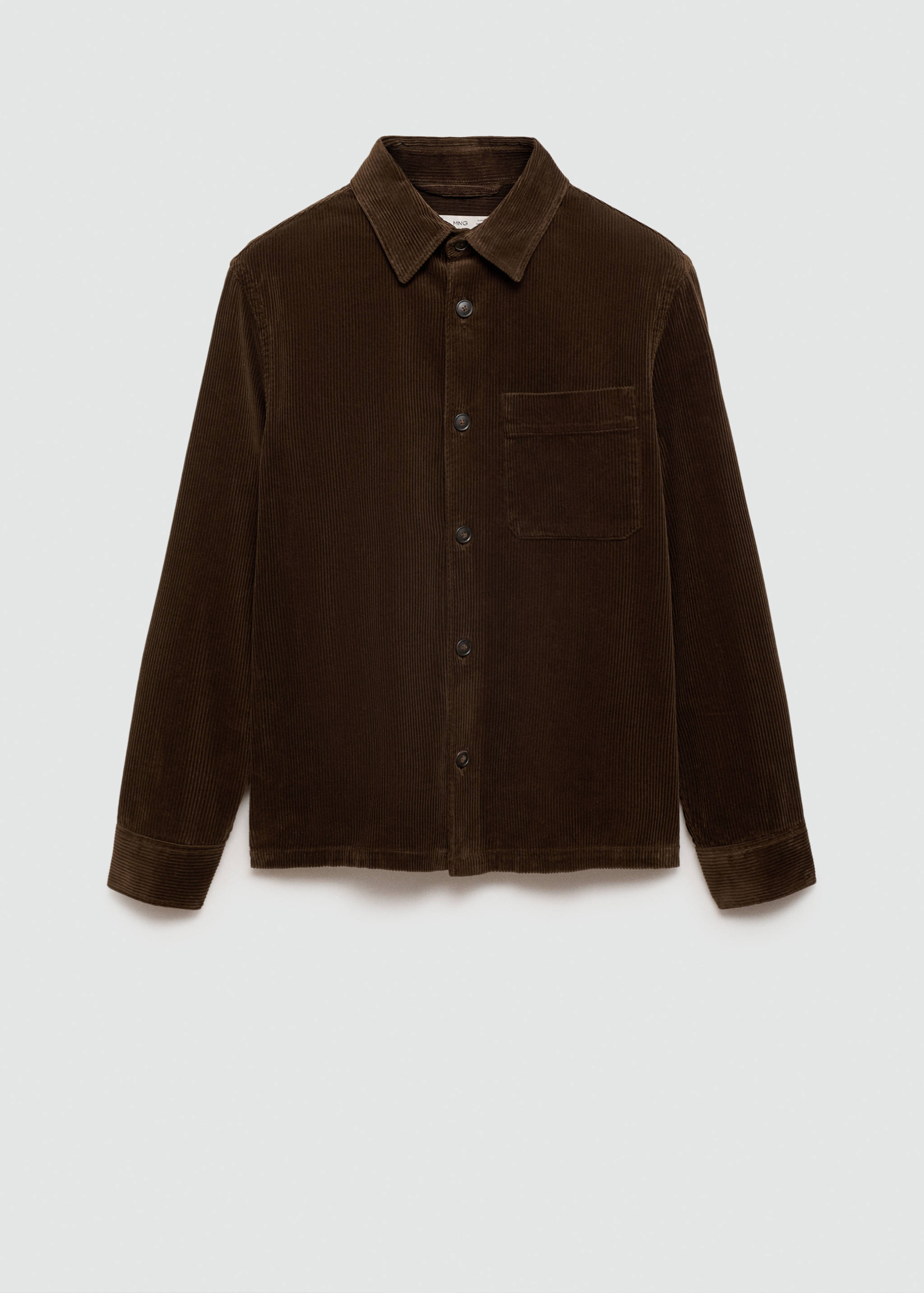 Corduroy overshirt with pockets - Article without model