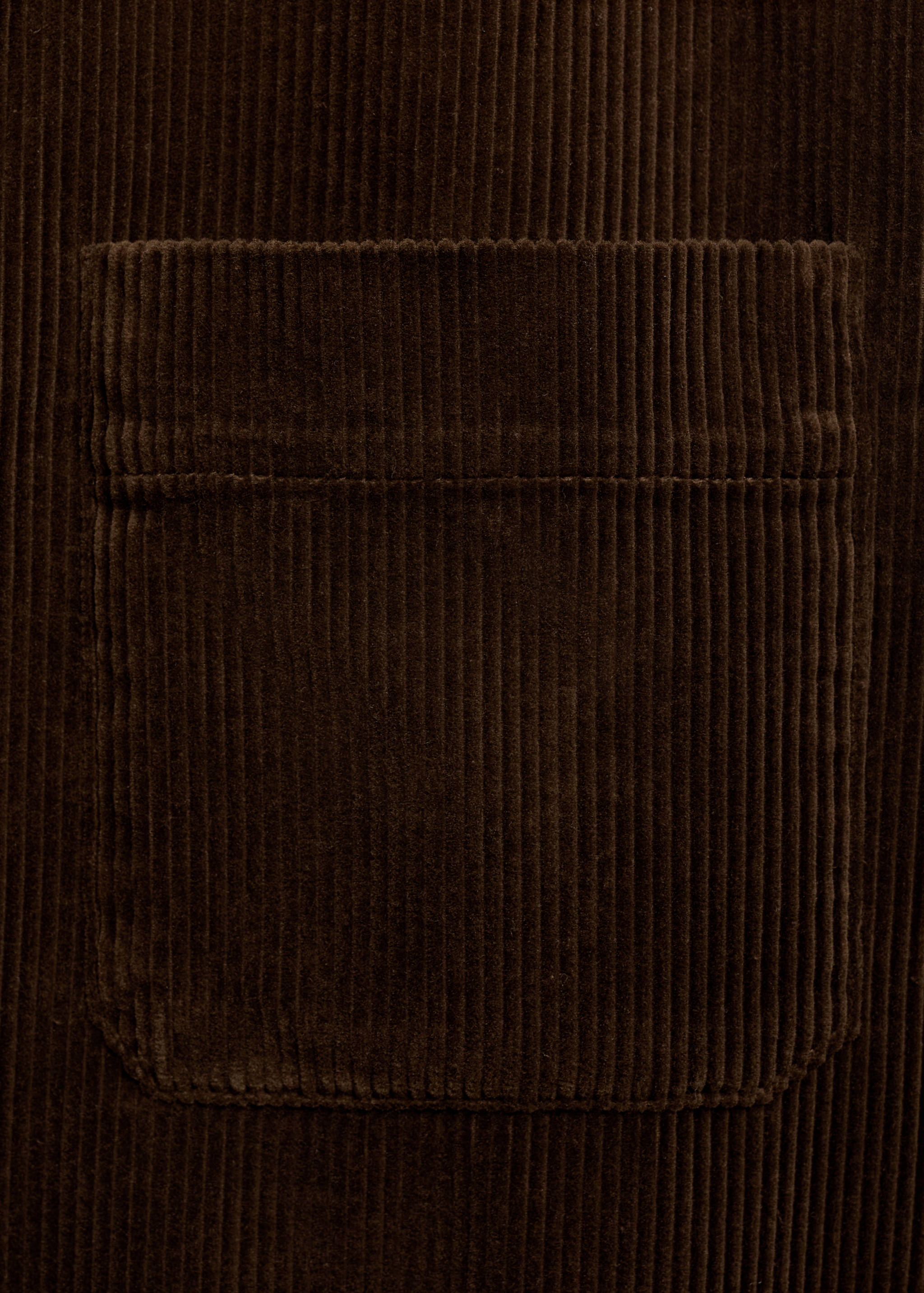 Corduroy overshirt with pockets - Details of the article 0