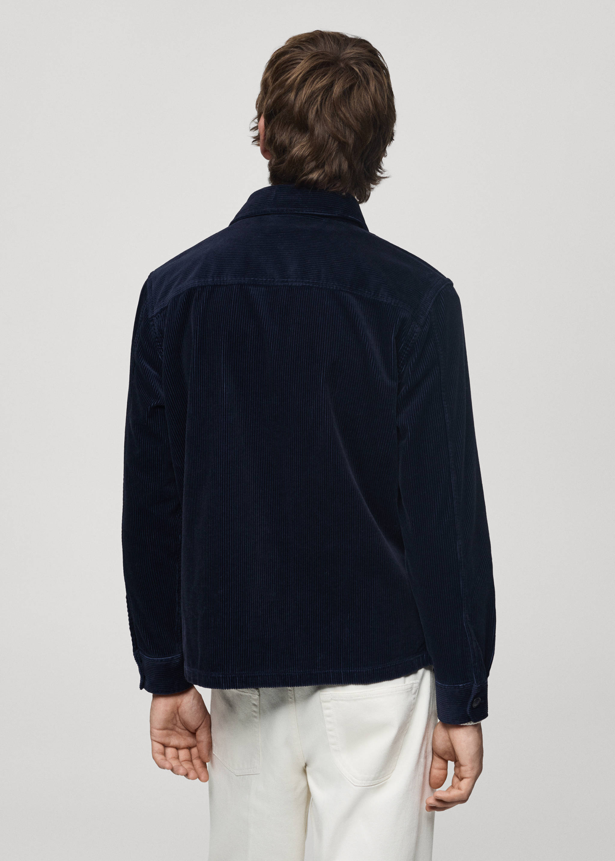 Corduroy overshirt with pockets - Reverse of the article