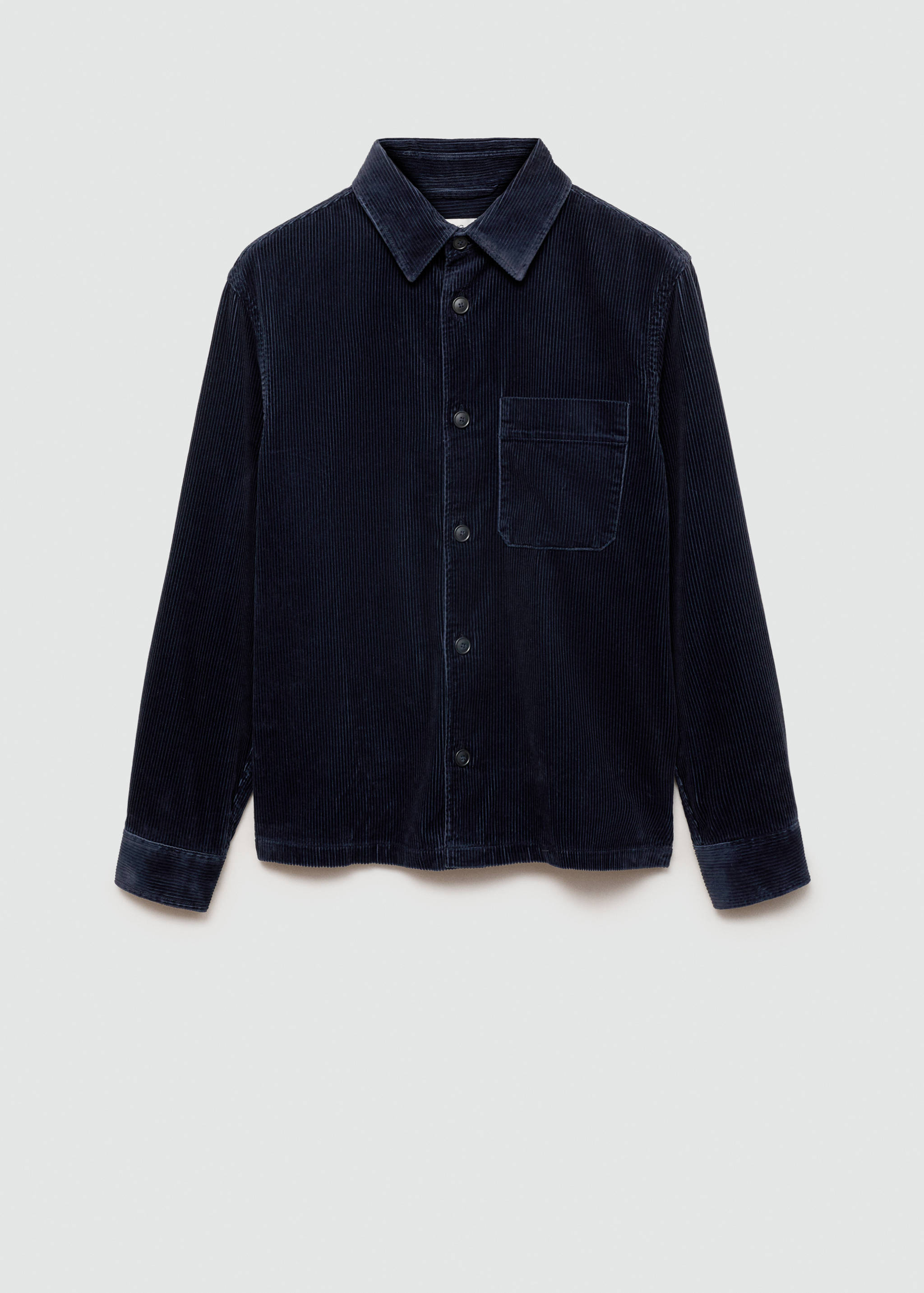 Corduroy overshirt with pockets - Article without model