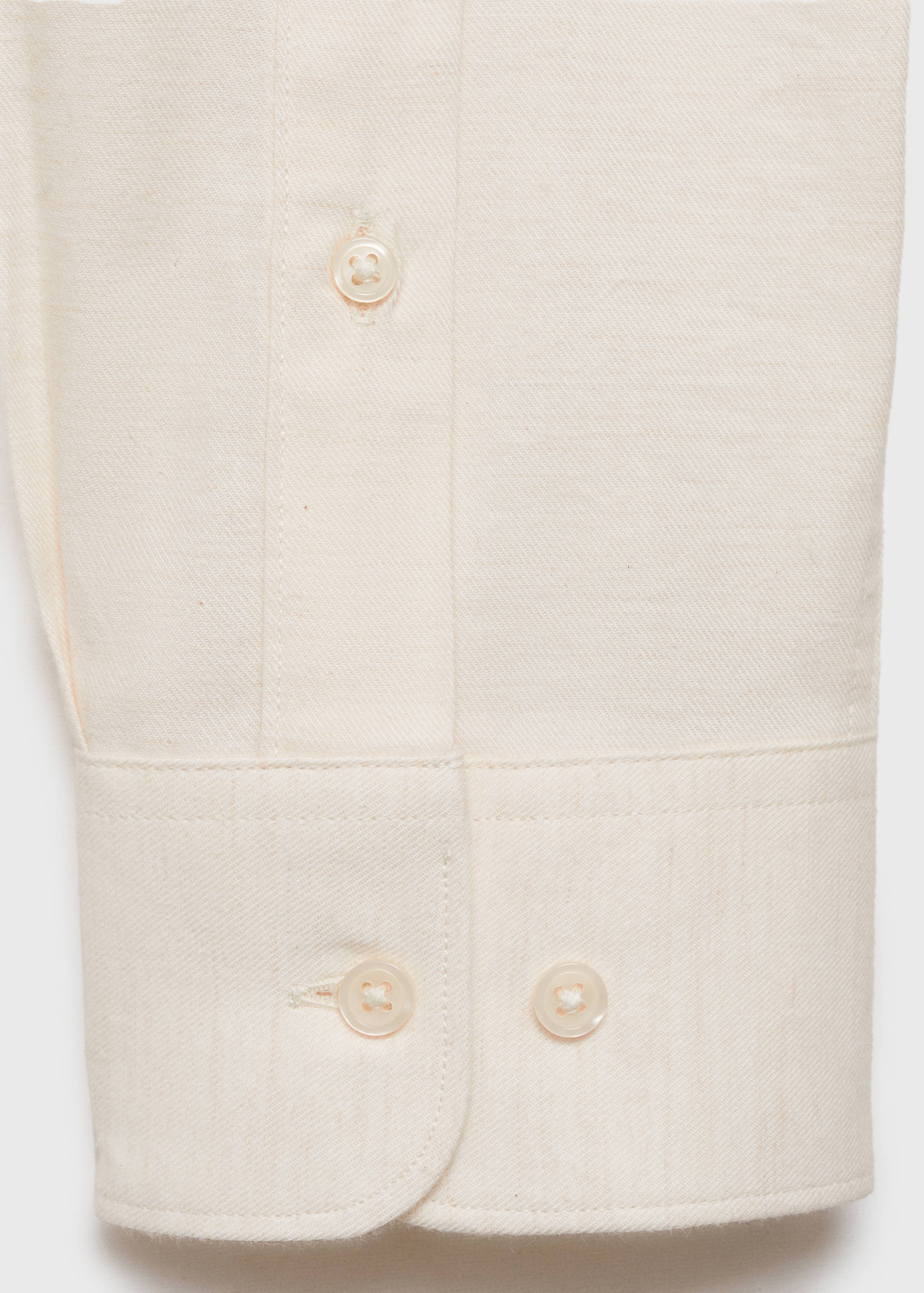 100% cotton flannel slim-fit shirt - Details of the article 0
