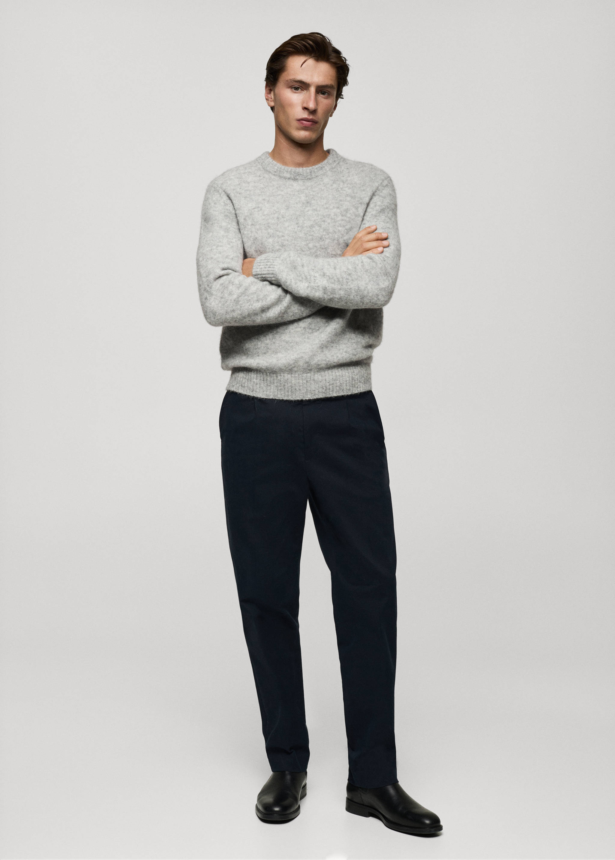 Wool and alpaca-blend sweater - General plane