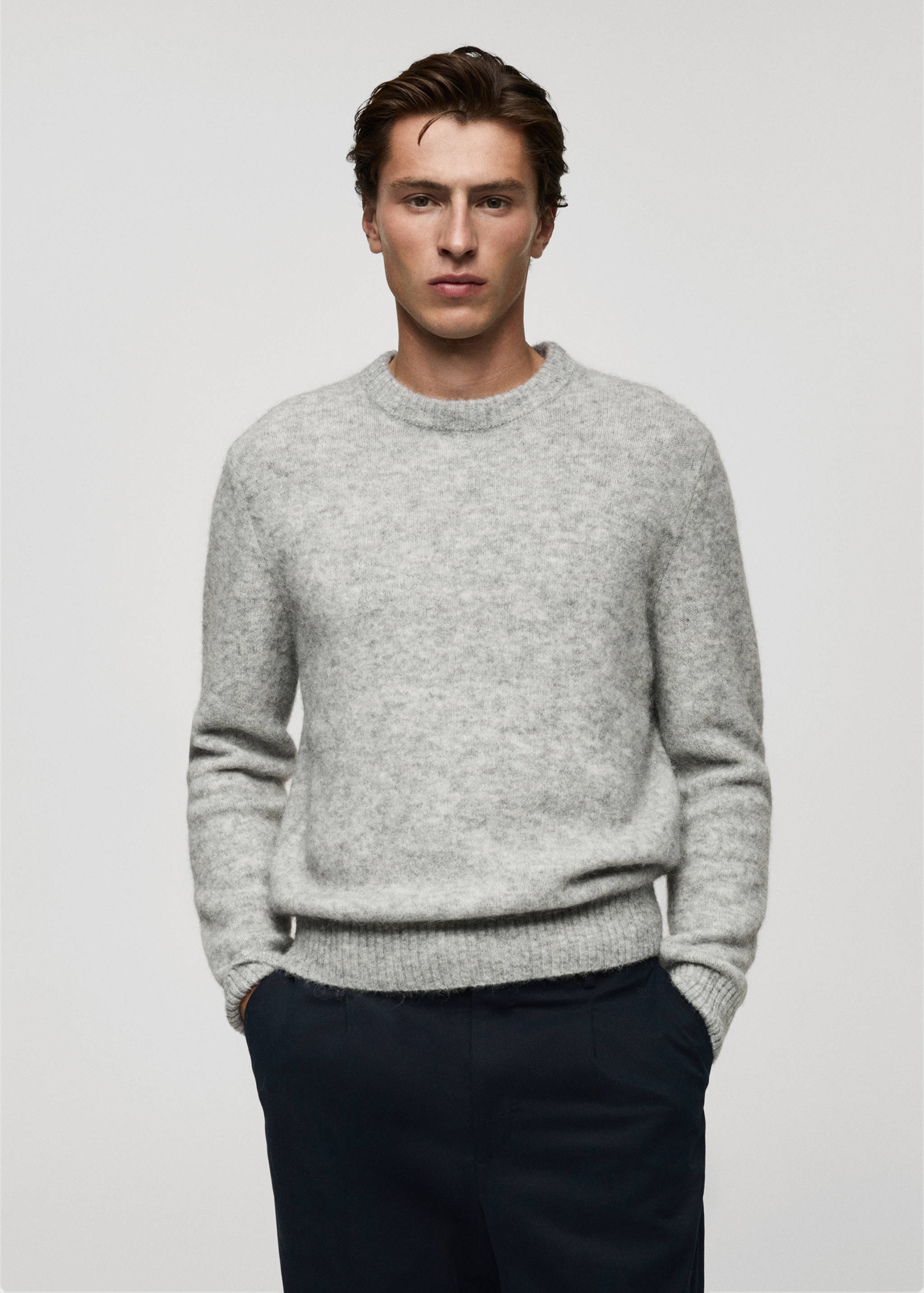 Wool and alpaca-blend sweater - Medium plane