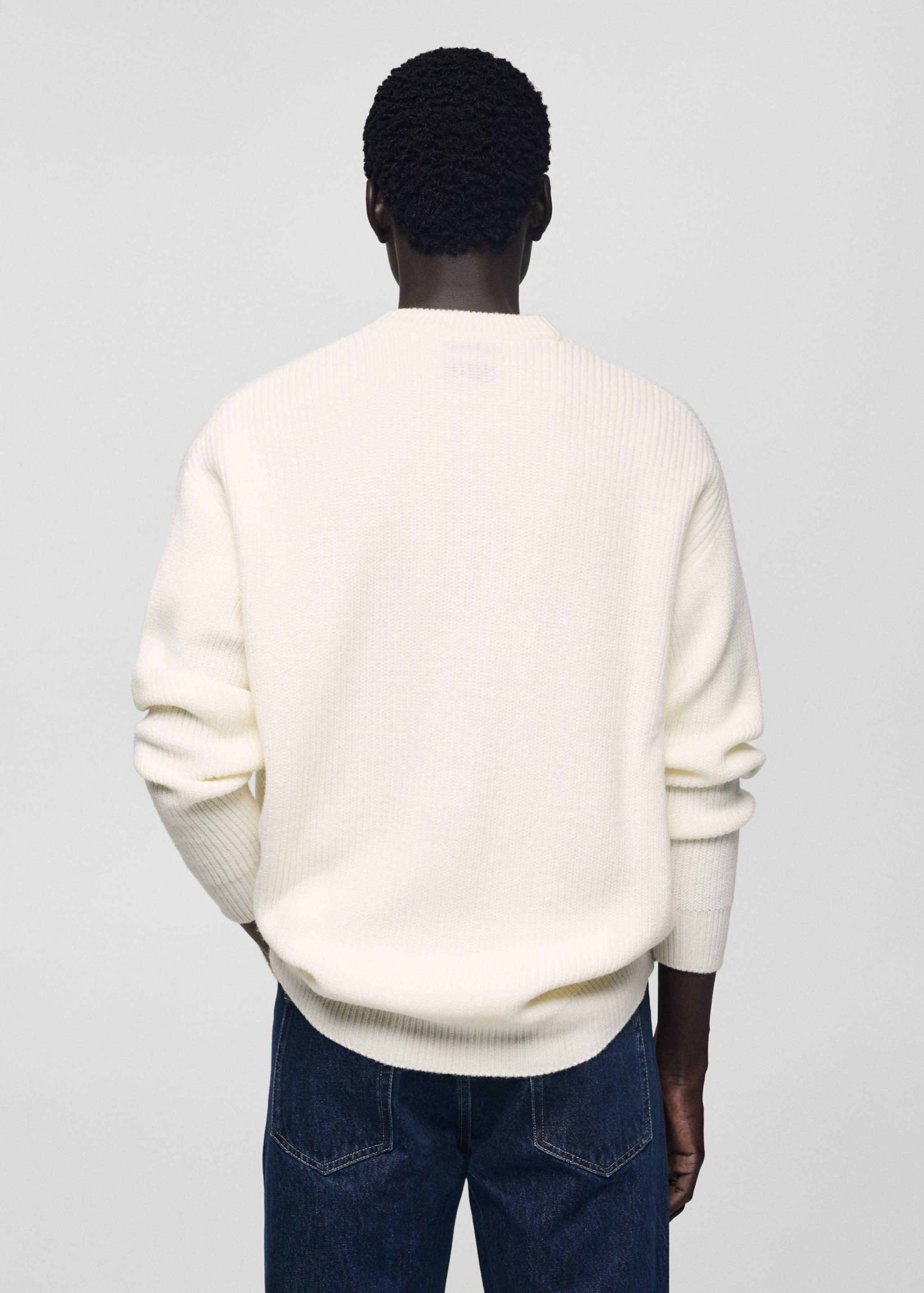 Chunky-knit relaxed-fit cardigan - Reverse of the article