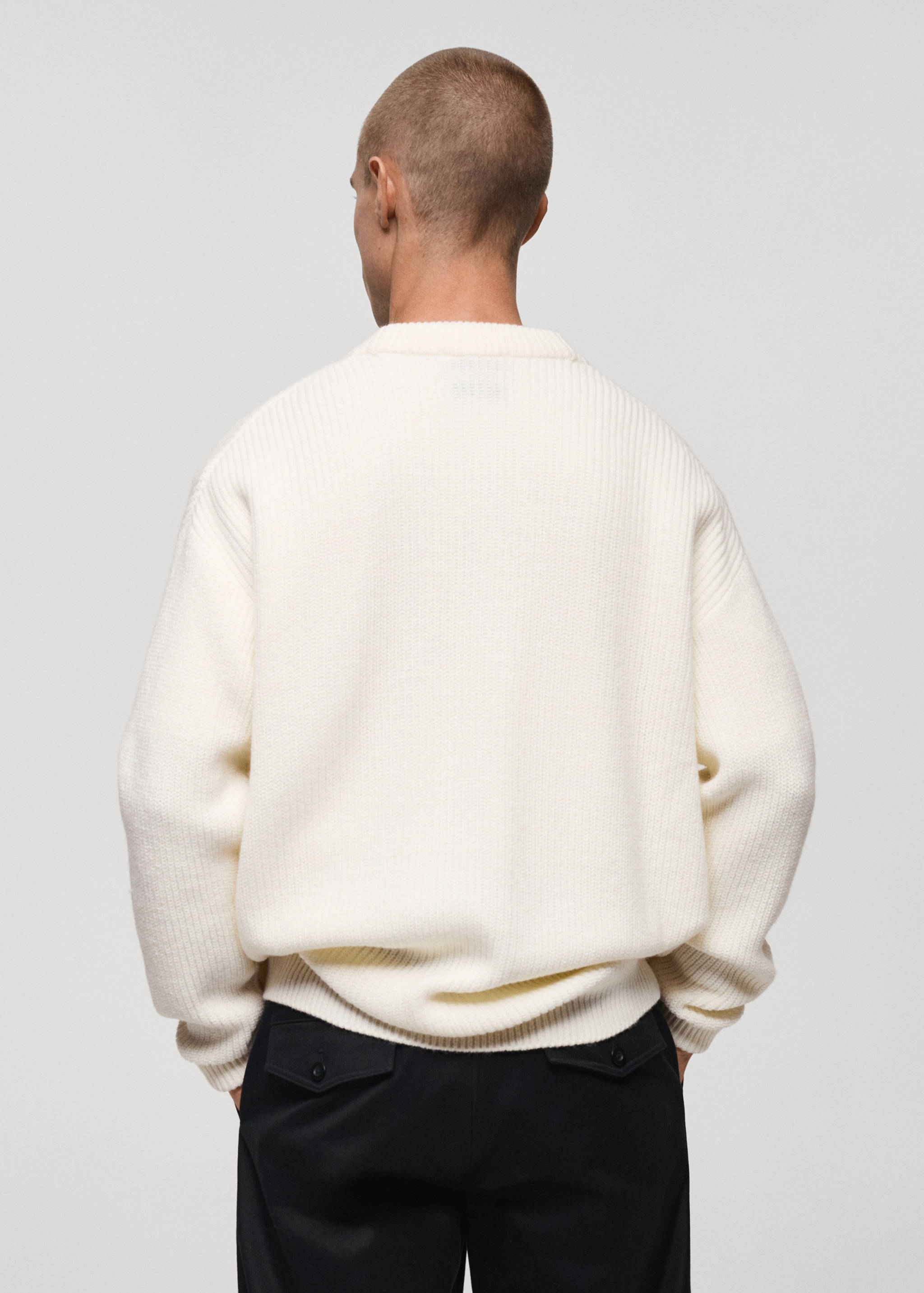 Chunky-knit relaxed-fit cardigan - Reverse of the article