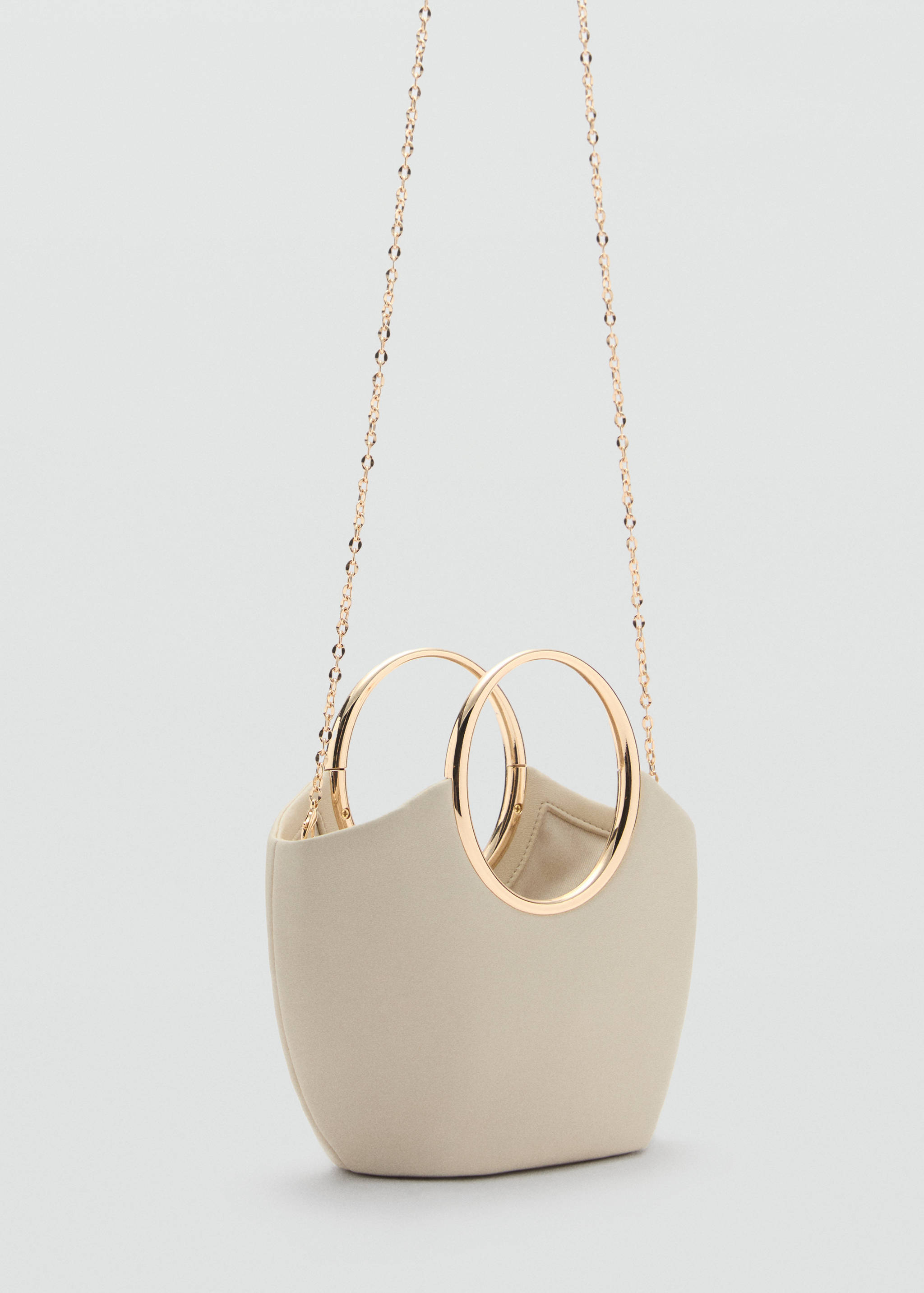 Handbag with metallic details - Medium plane