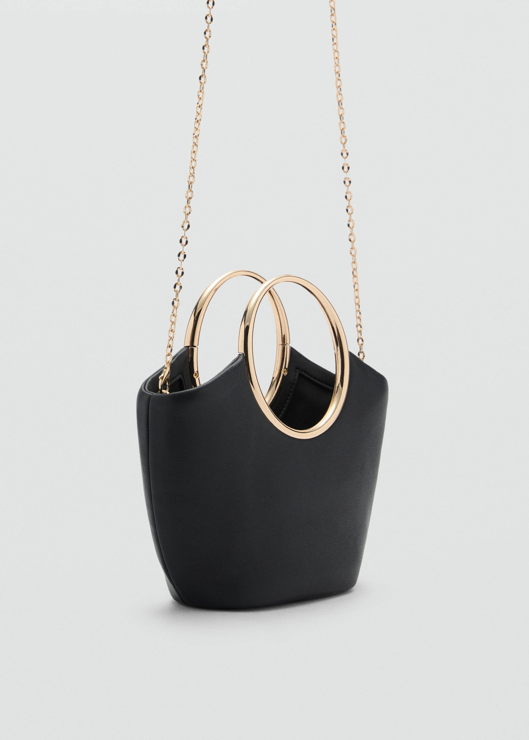 Handbag with metallic details - Medium plane