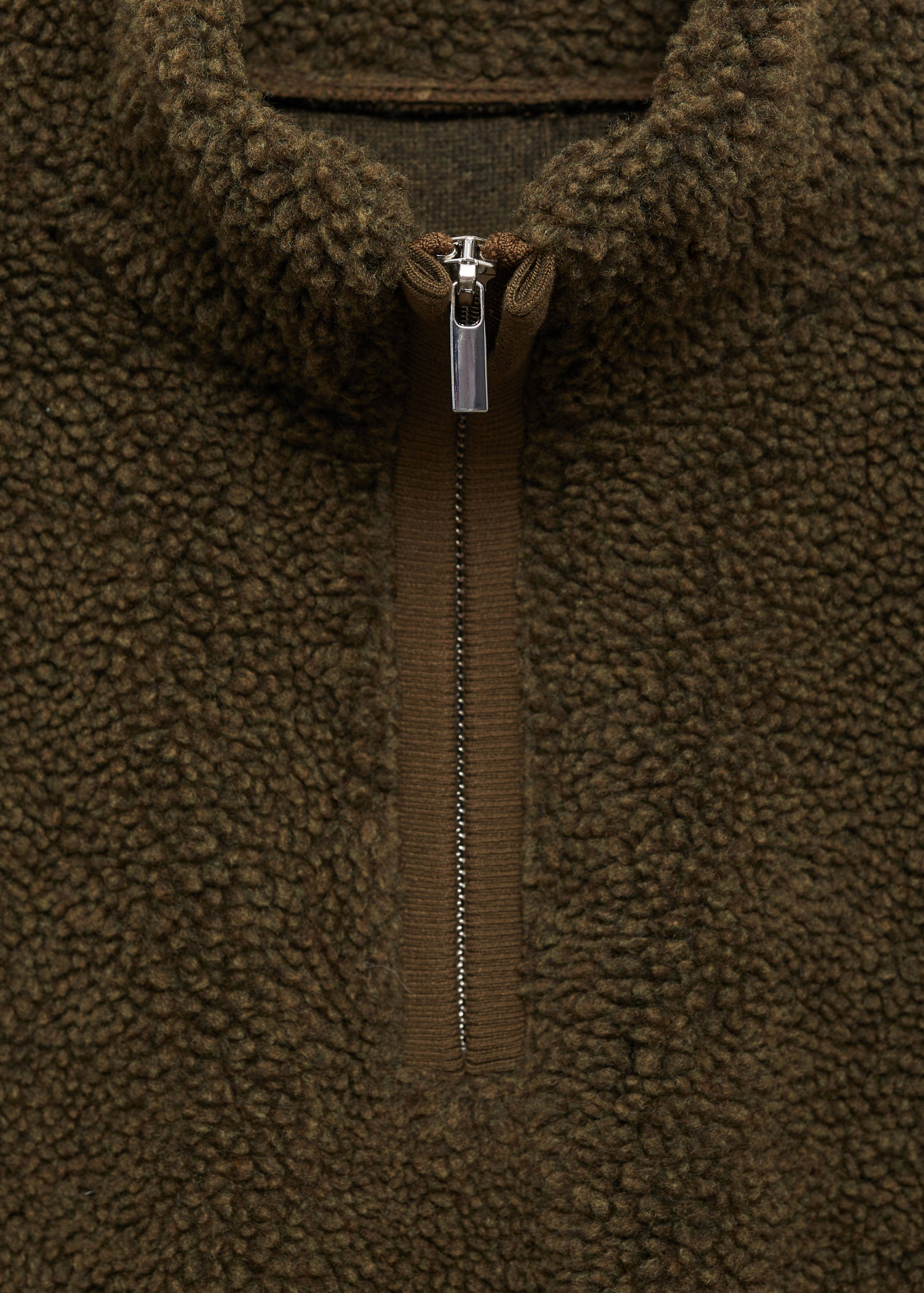 Fleece sweatshirt with zip - Details of the article 8