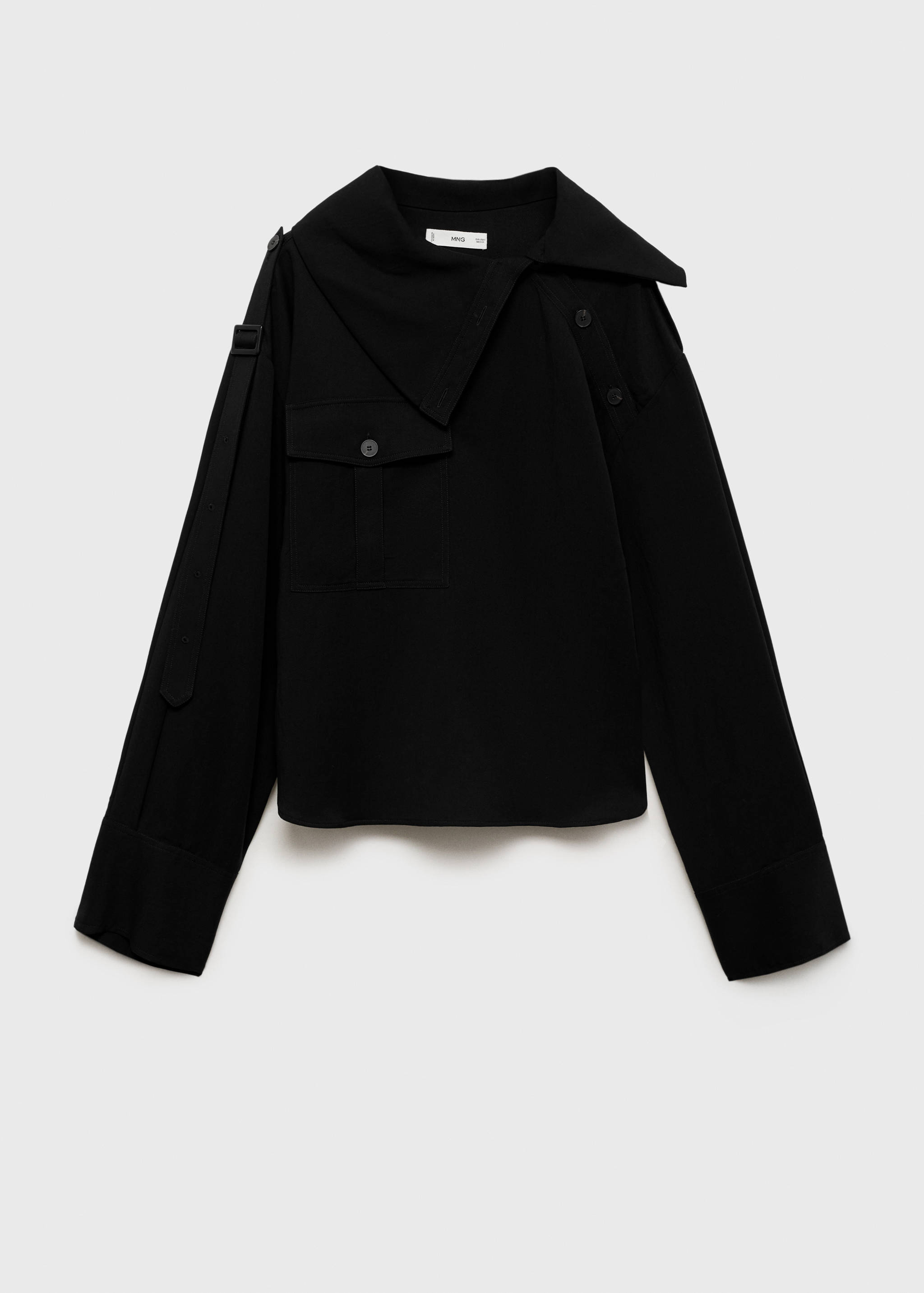 Chemise Lyocell col asymétrique - Article sans modèle