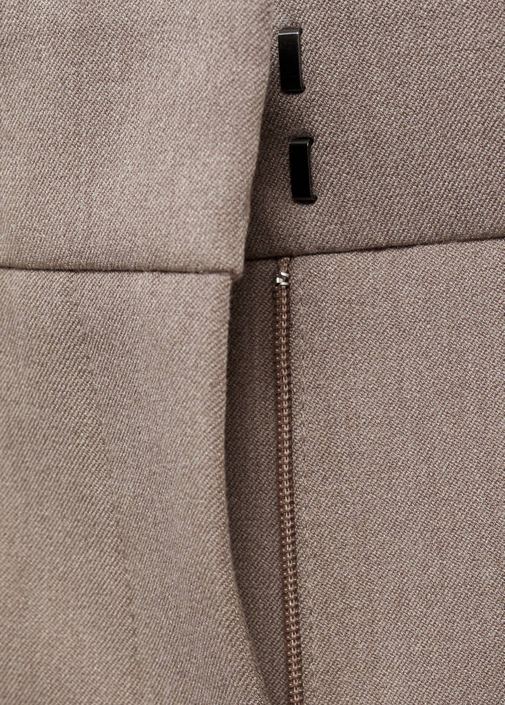 Flared flowing trousers — Medium Brown
