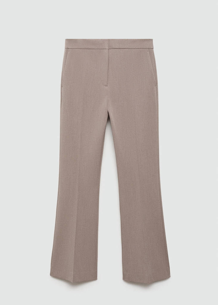 Flared flowing trousers — Medium Brown