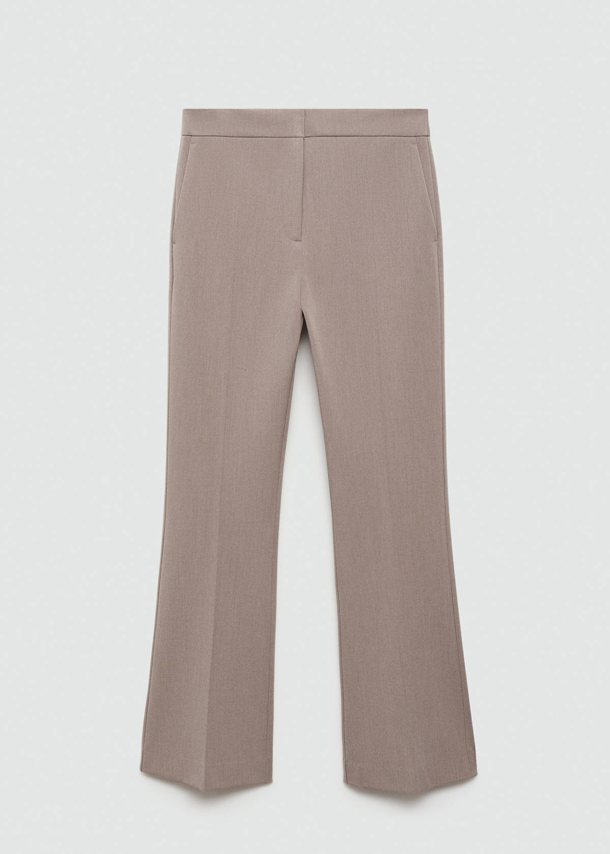 Flared flowing trousers — Medium Brown