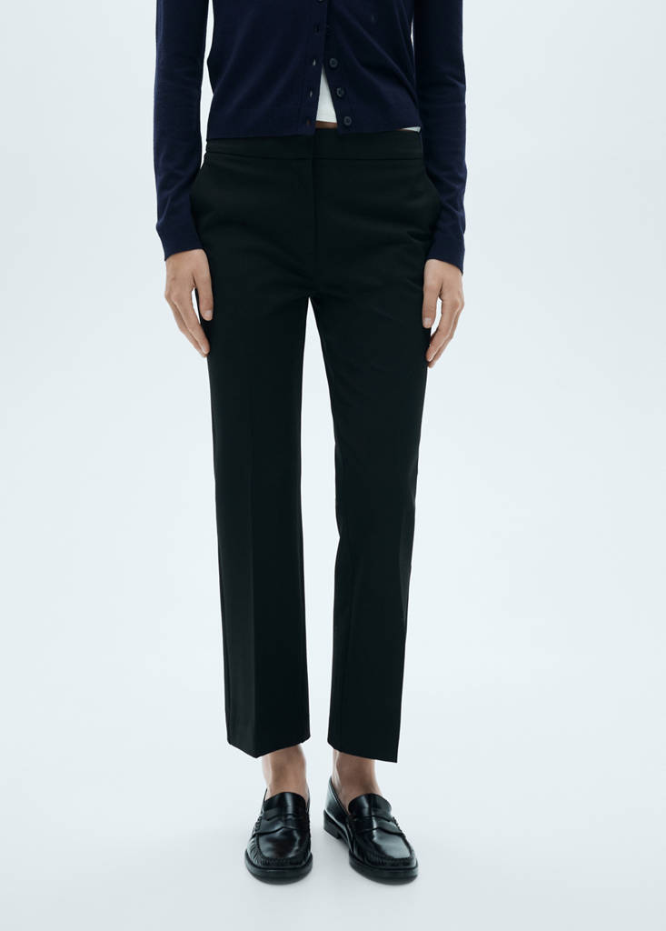 Flared flowing trousers — Black