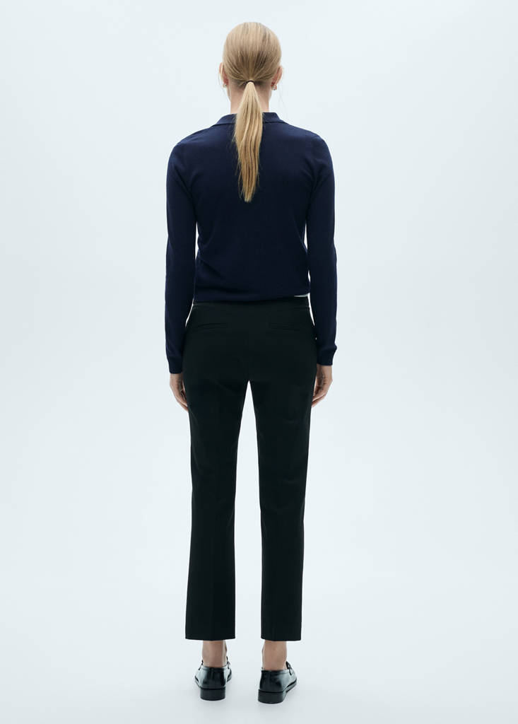 Flared flowing trousers — Black