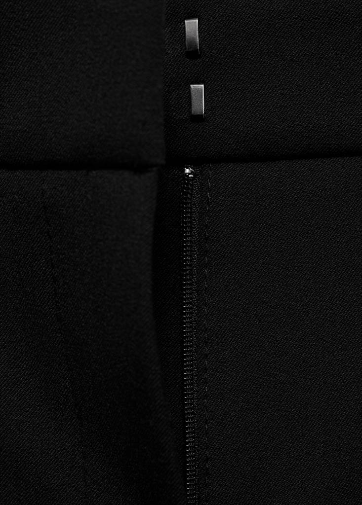 Flared flowing trousers — Black