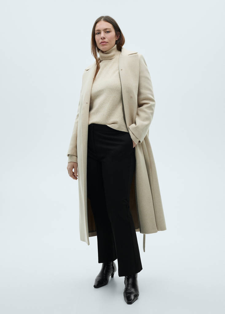 Flared flowing trousers — Black