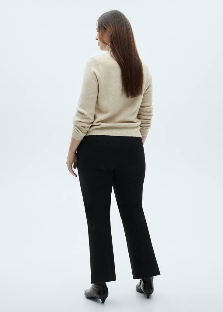 Flared flowing trousers — Black
