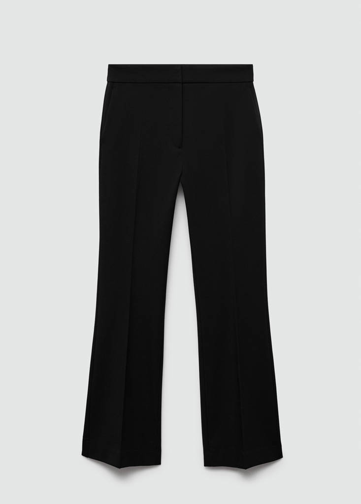 Flared flowing trousers — Black