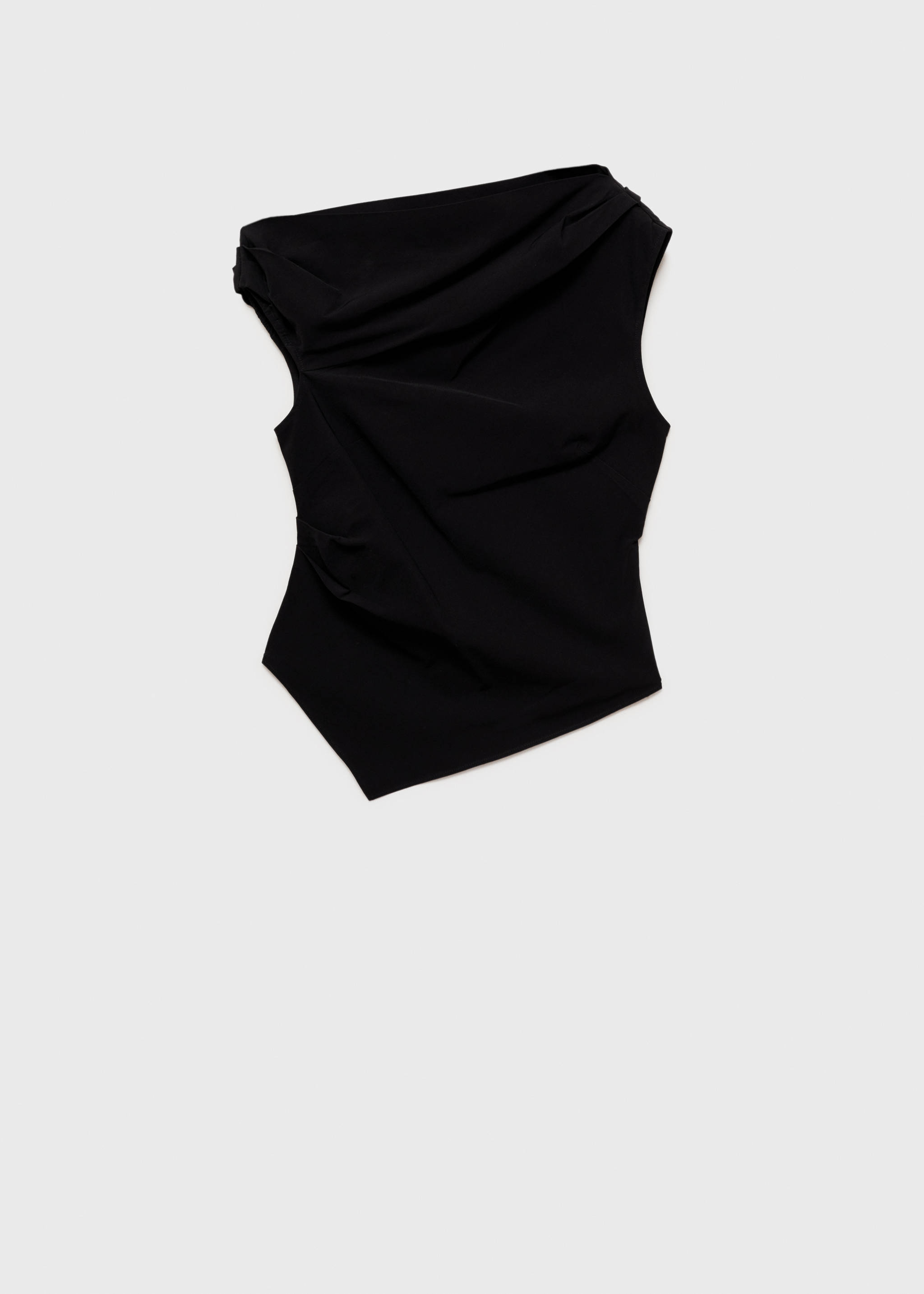 Asymmetrical draped top - Article without model