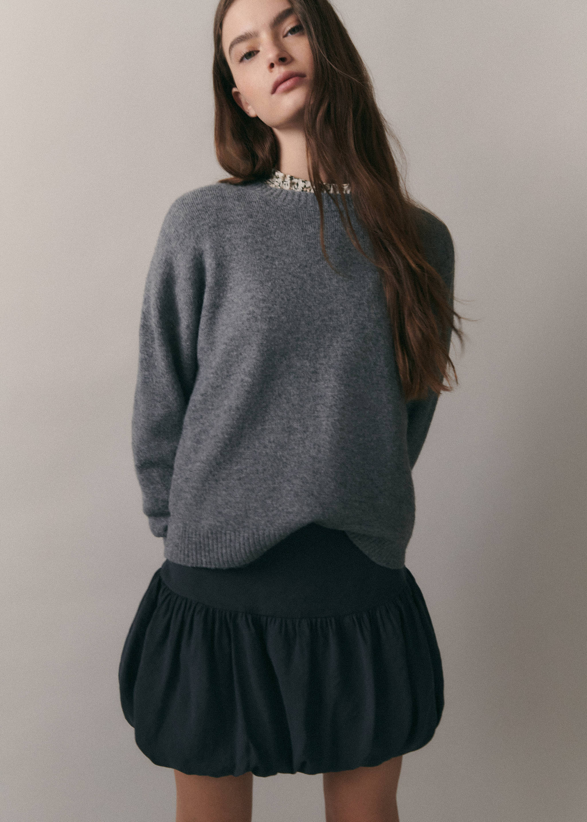 Balloon mini-skirt with zip - Details of the article 5