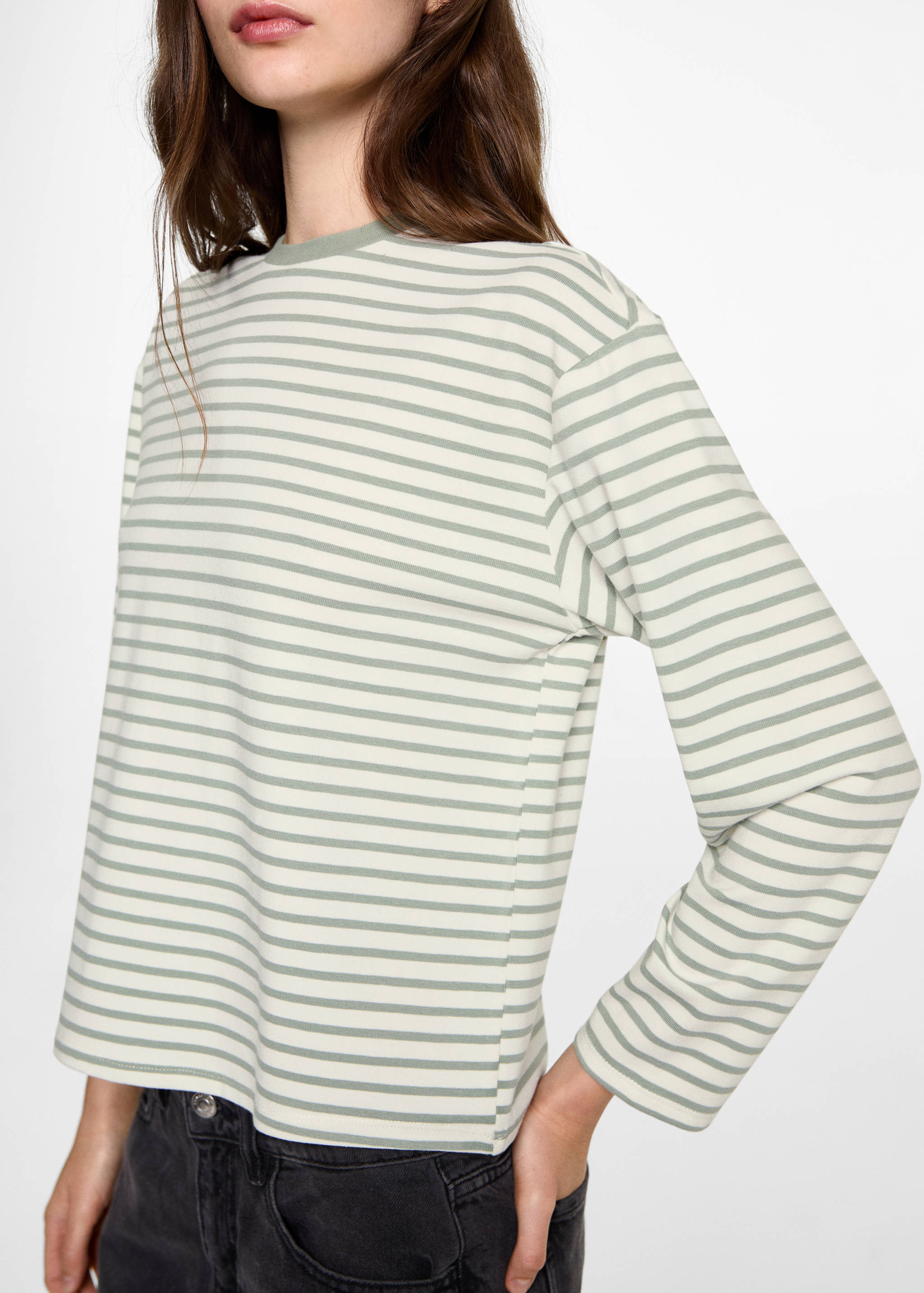 Camiseta manga larga rayas - Detalle del artículo 6