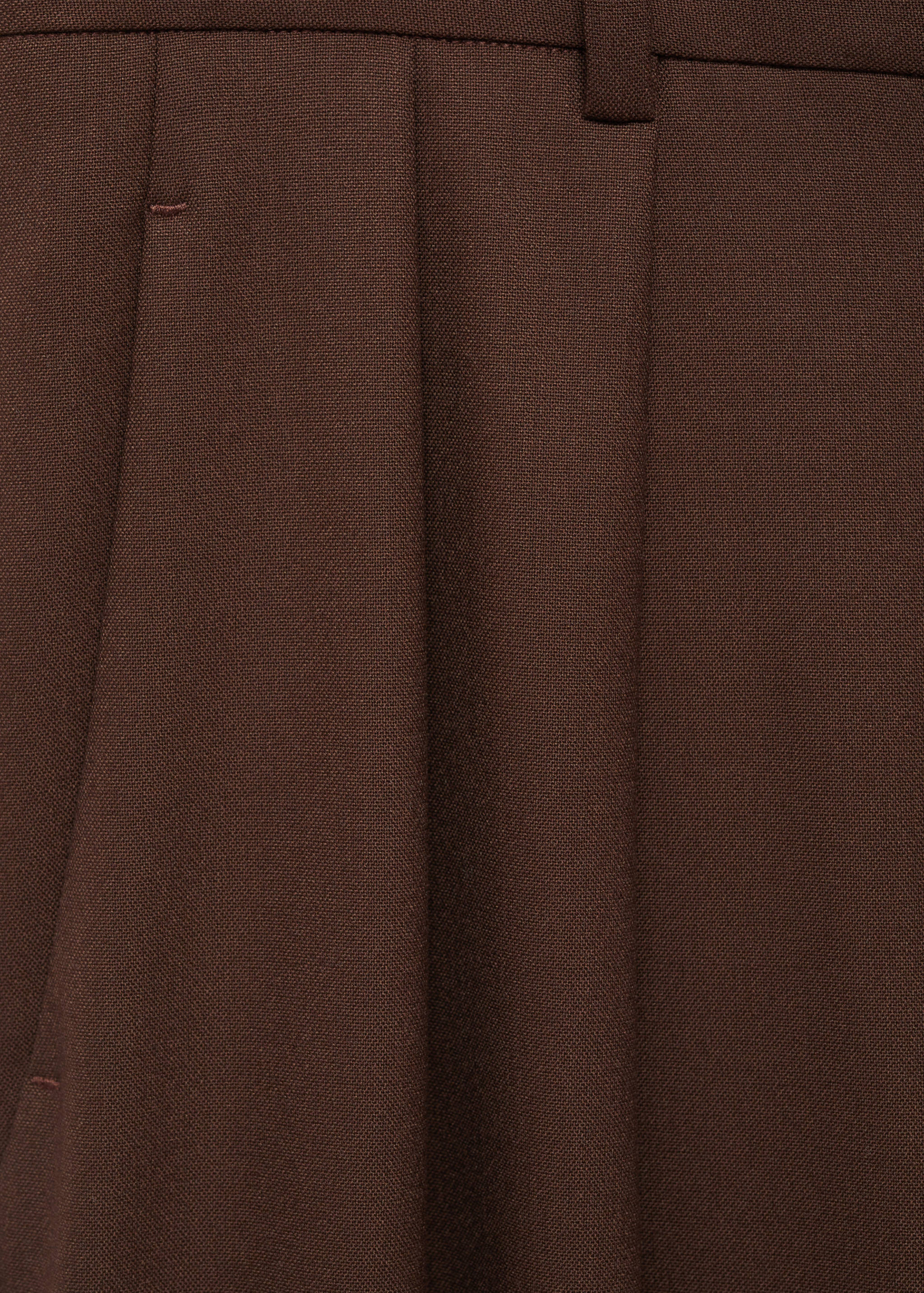 Wide leg pleated trousers - Details of the article 0