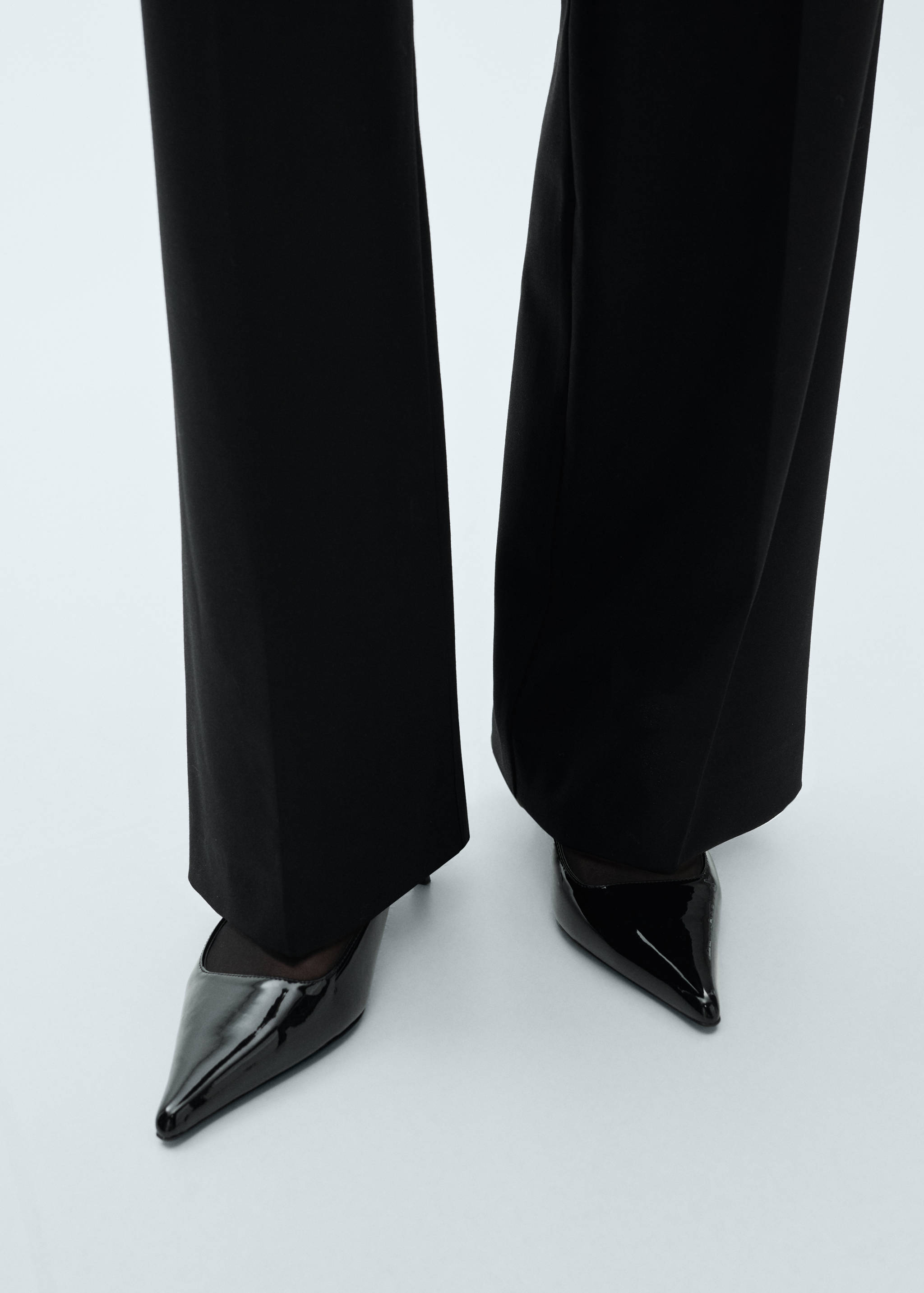 Wide leg pleated trousers - Details of the article 2