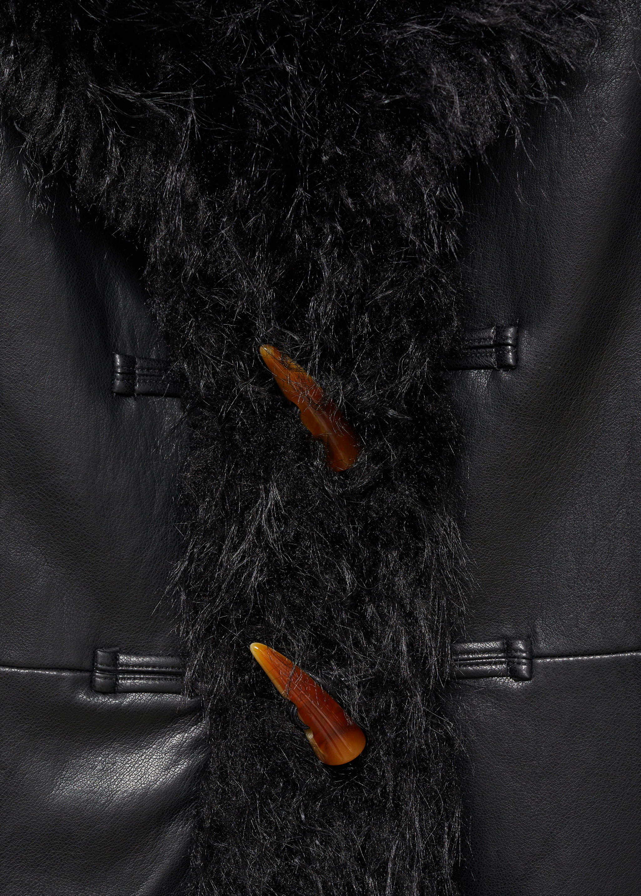 Shearling-lined faux-fur coat - Details of the article 8