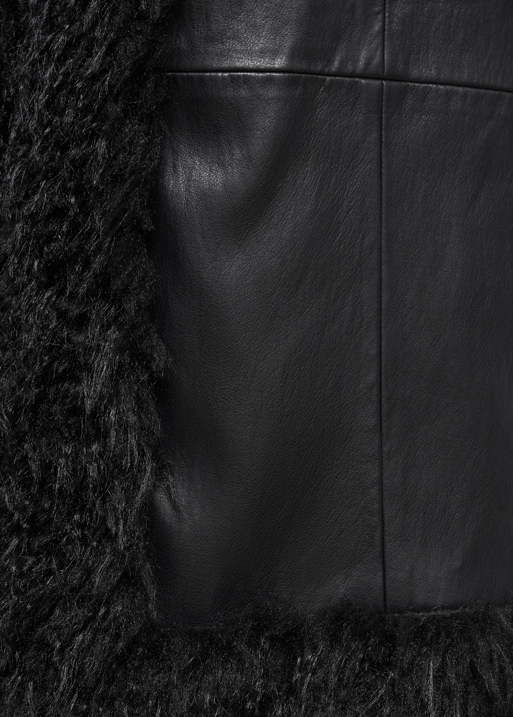 Shearling-lined faux-fur coat - Details of the article 0