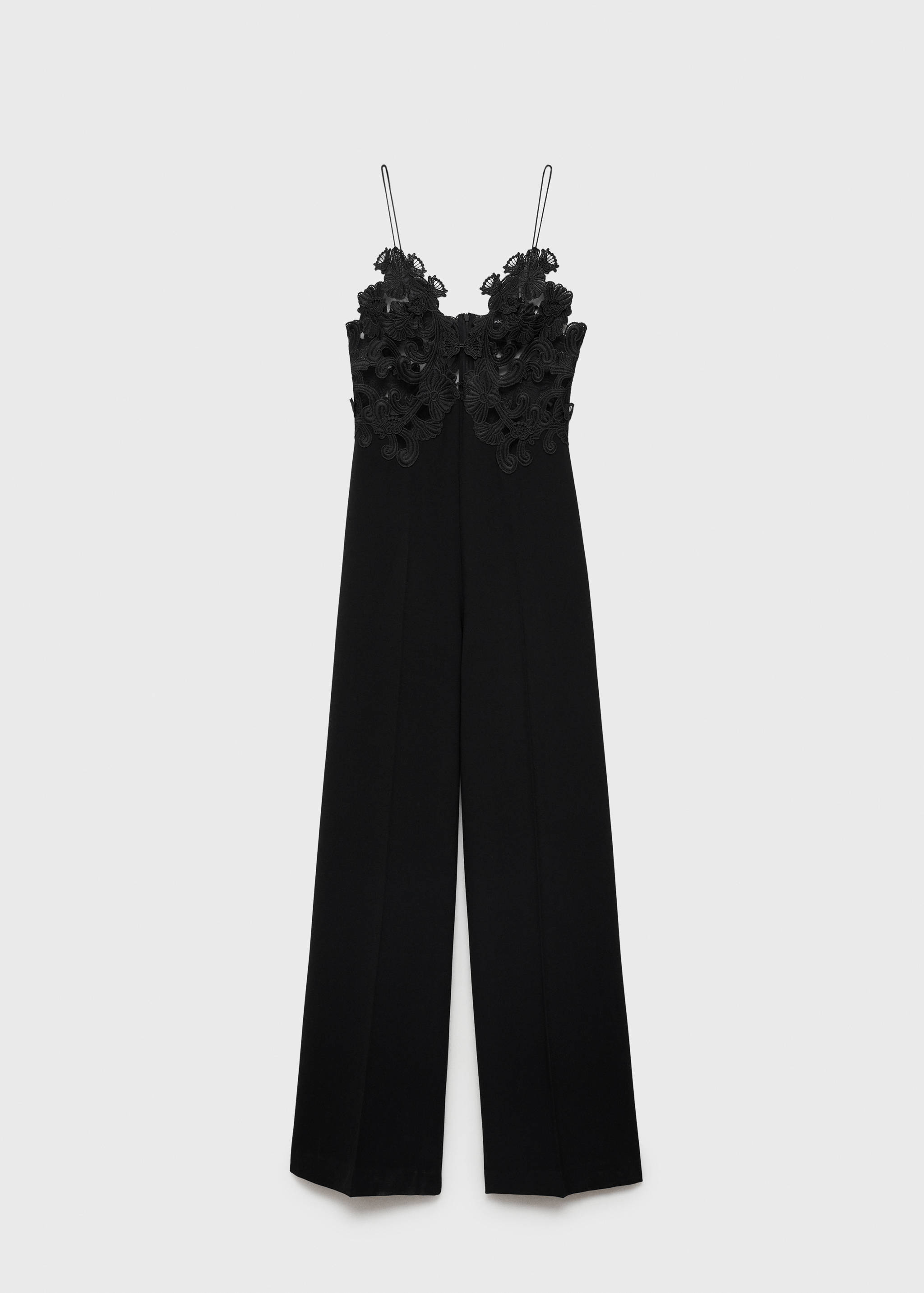 Tulle jumpsuit with lace detail - Article without model