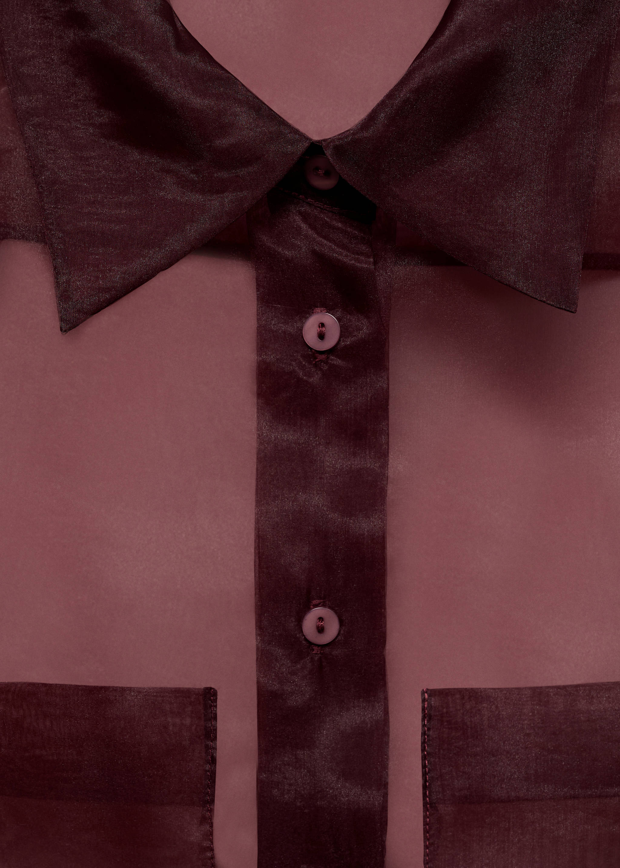 Semi-transparent blouse with pockets - Details of the article 8