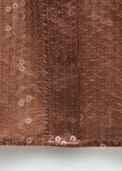 Semi-transparent sequined shirt — Brown 10