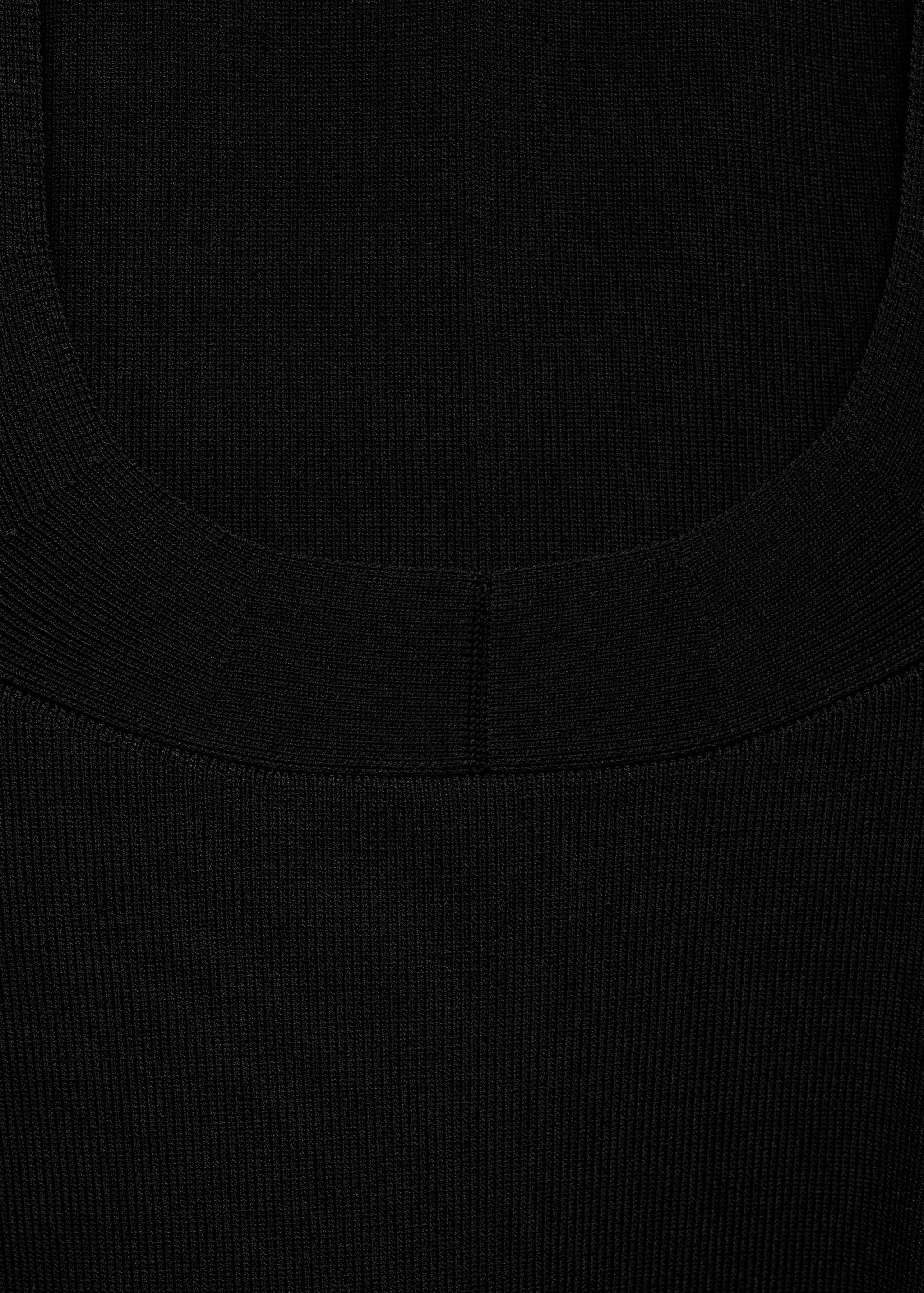 Open-back knitted dress - Details of the article 0