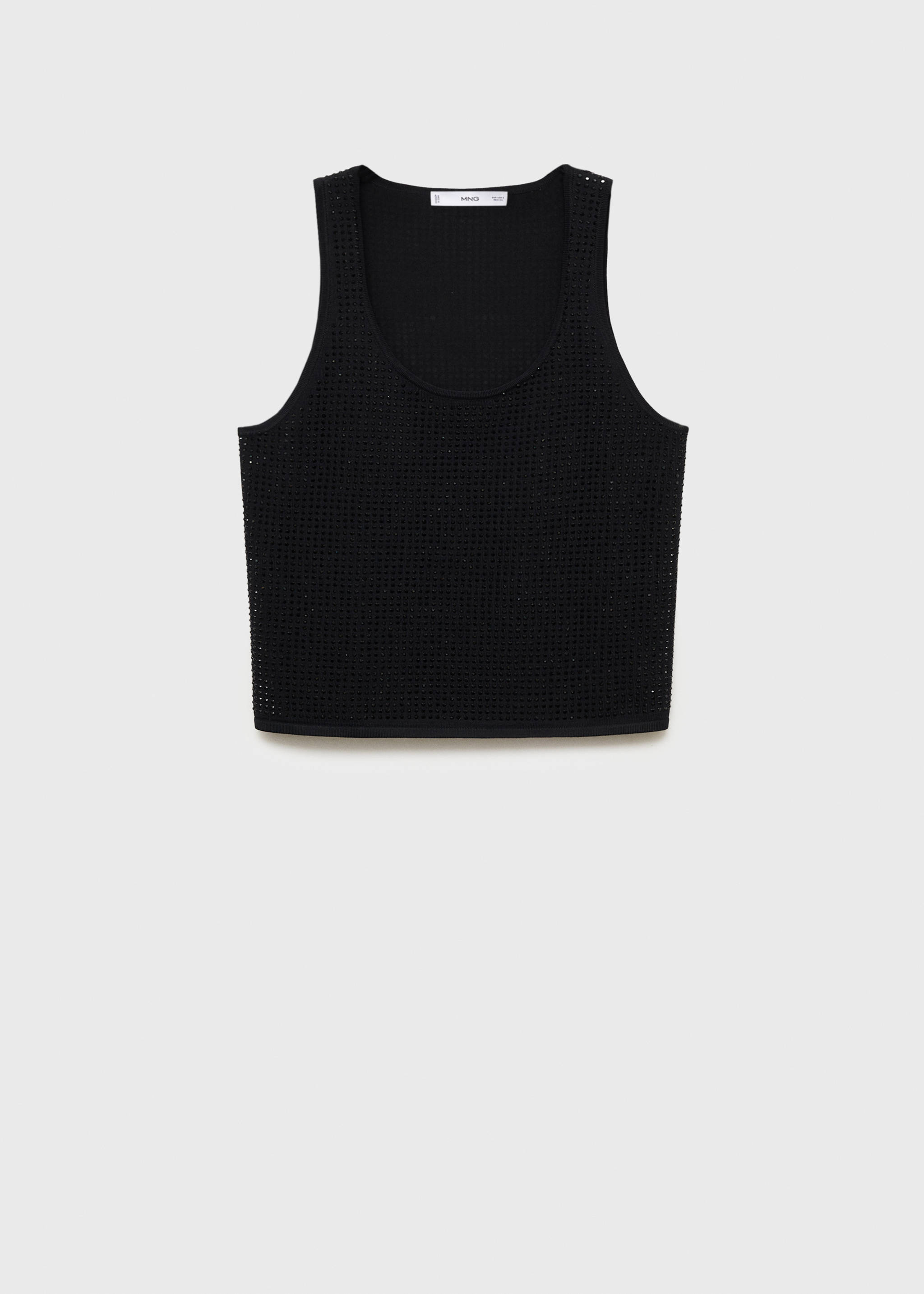Knitted top with rhinestone detail - Article without model
