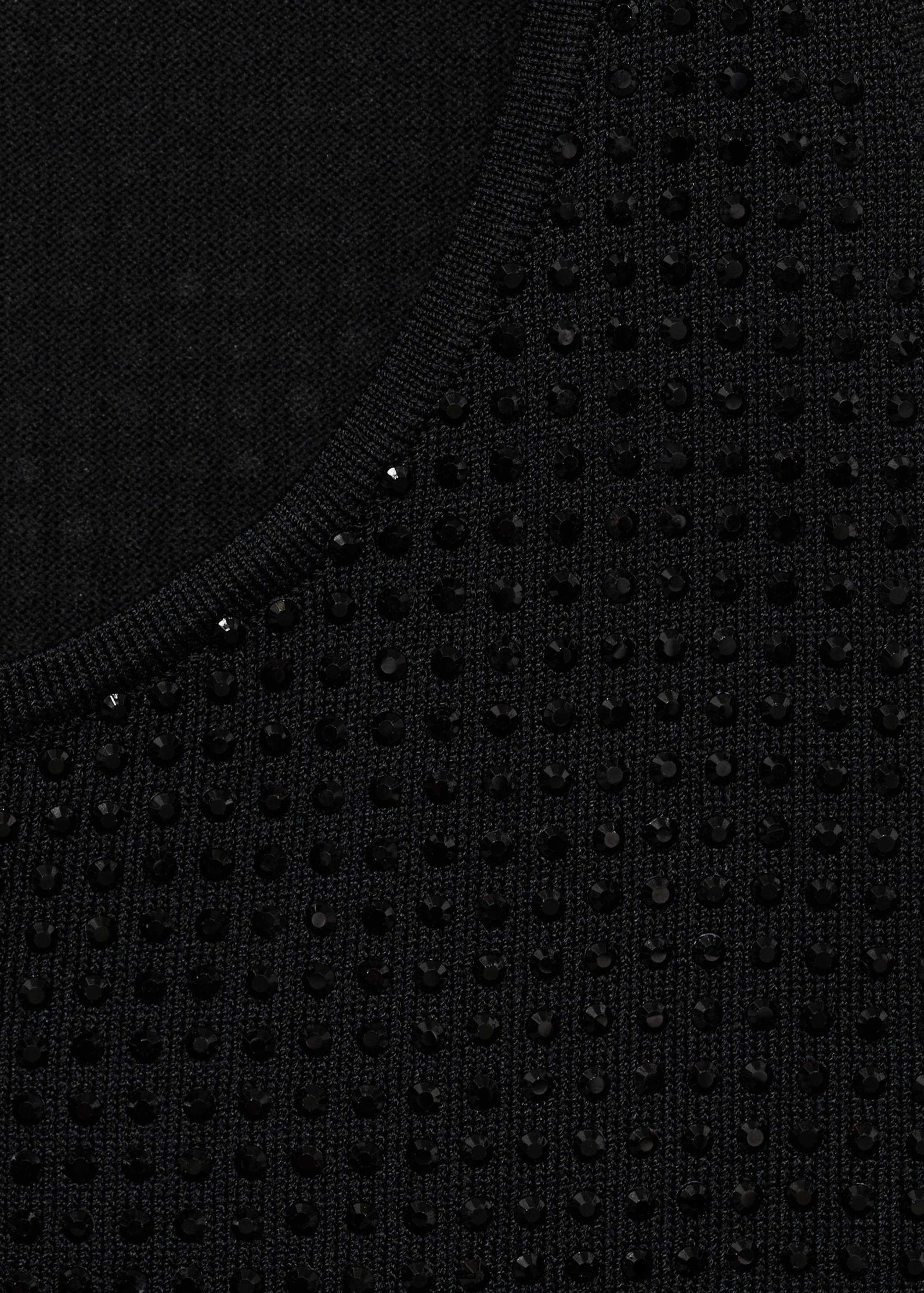 Knitted top with rhinestone detail - Details of the article 8