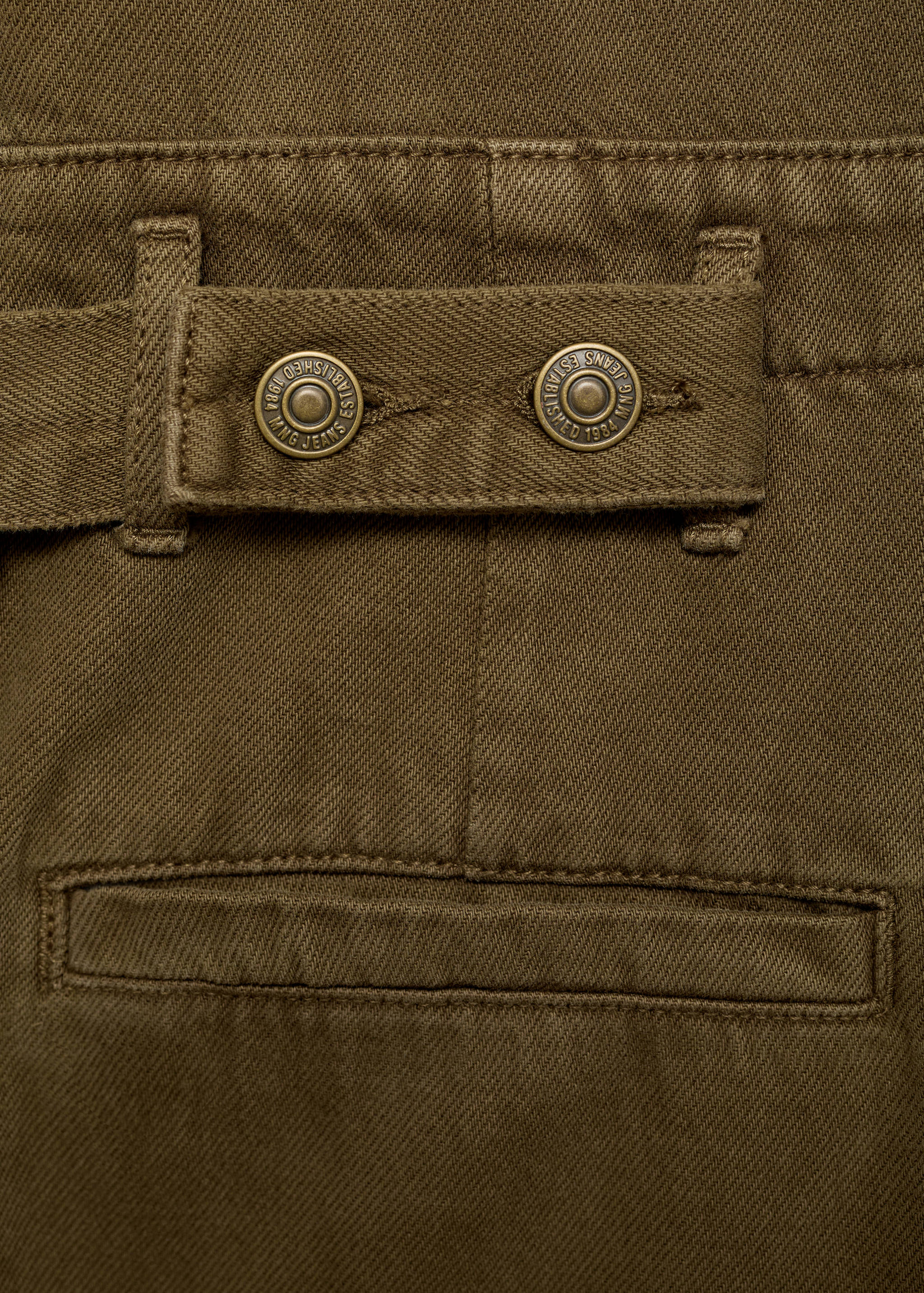 Джинсовый комбинезон с поясом - Деталь изделия 0