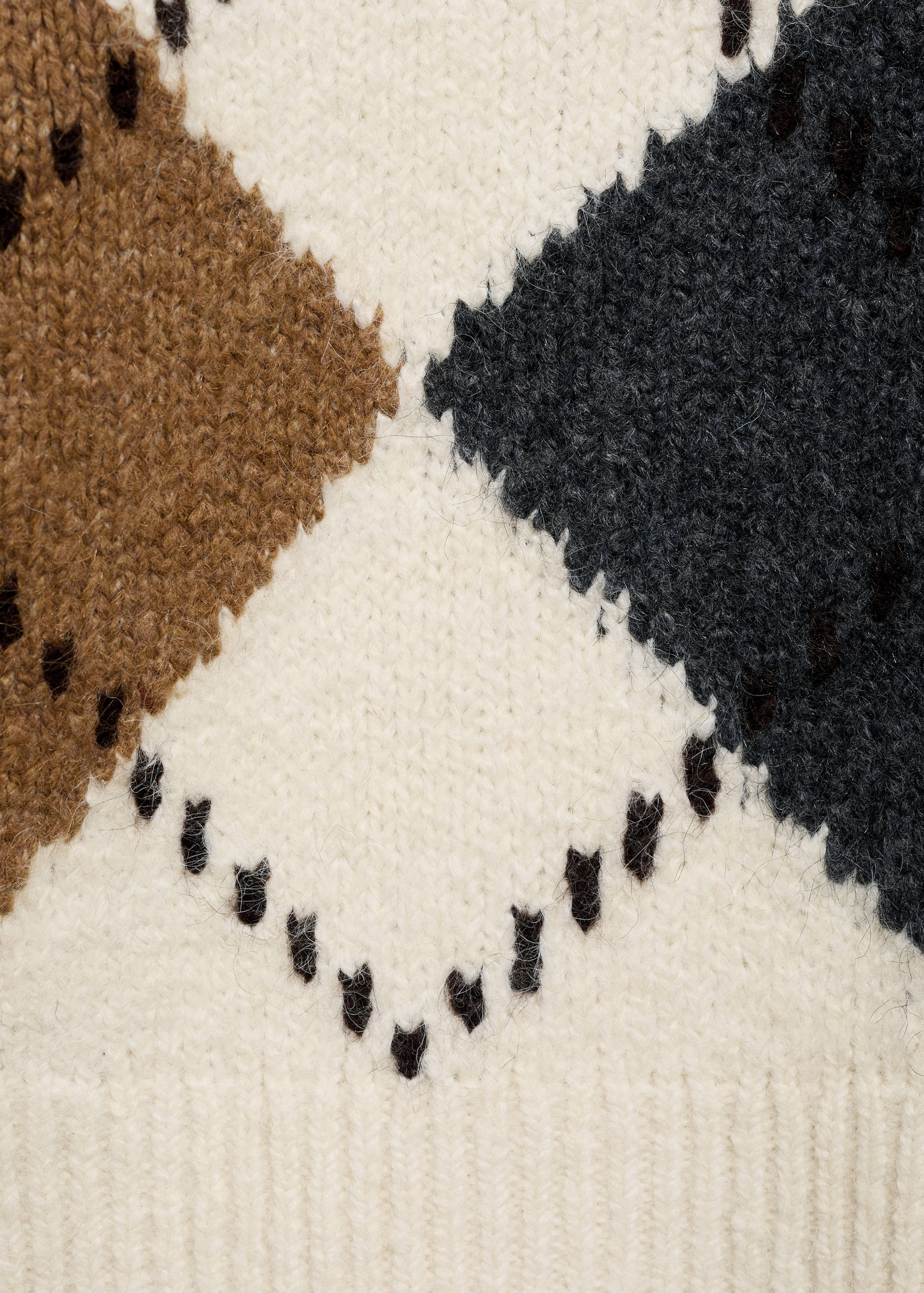 Diamond V-neck sweater - Details of the article 8