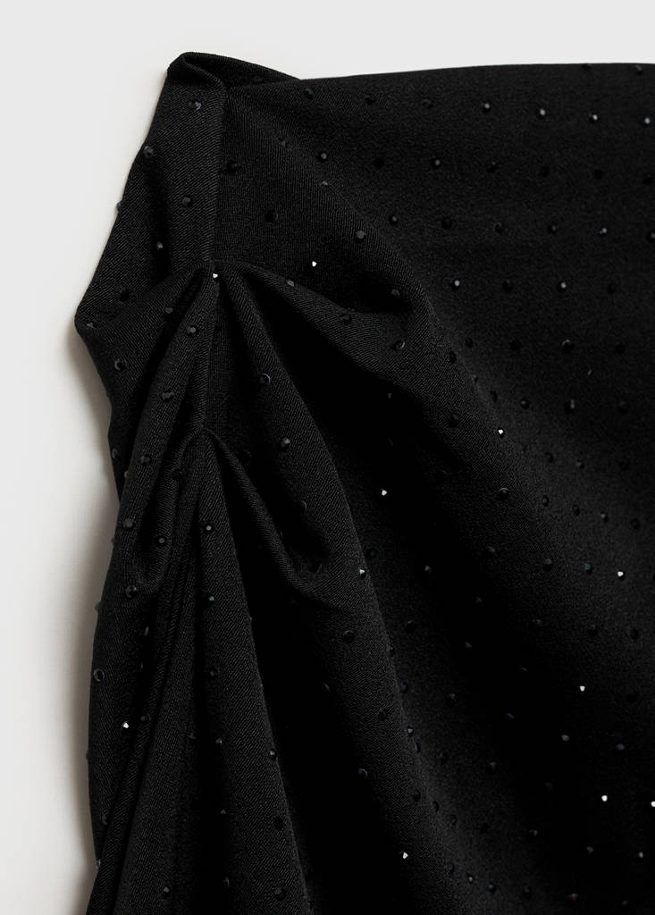 Asymmetrical sequined blouse - thumbnail 6