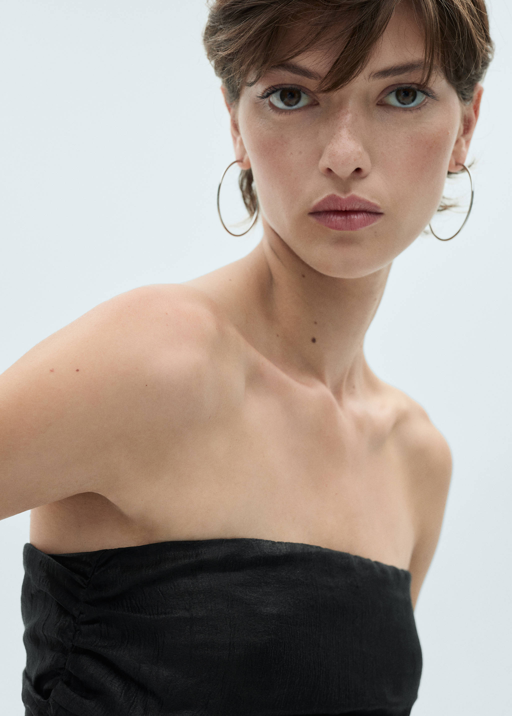 泡泡裙摆垂坠连衣裙 - null