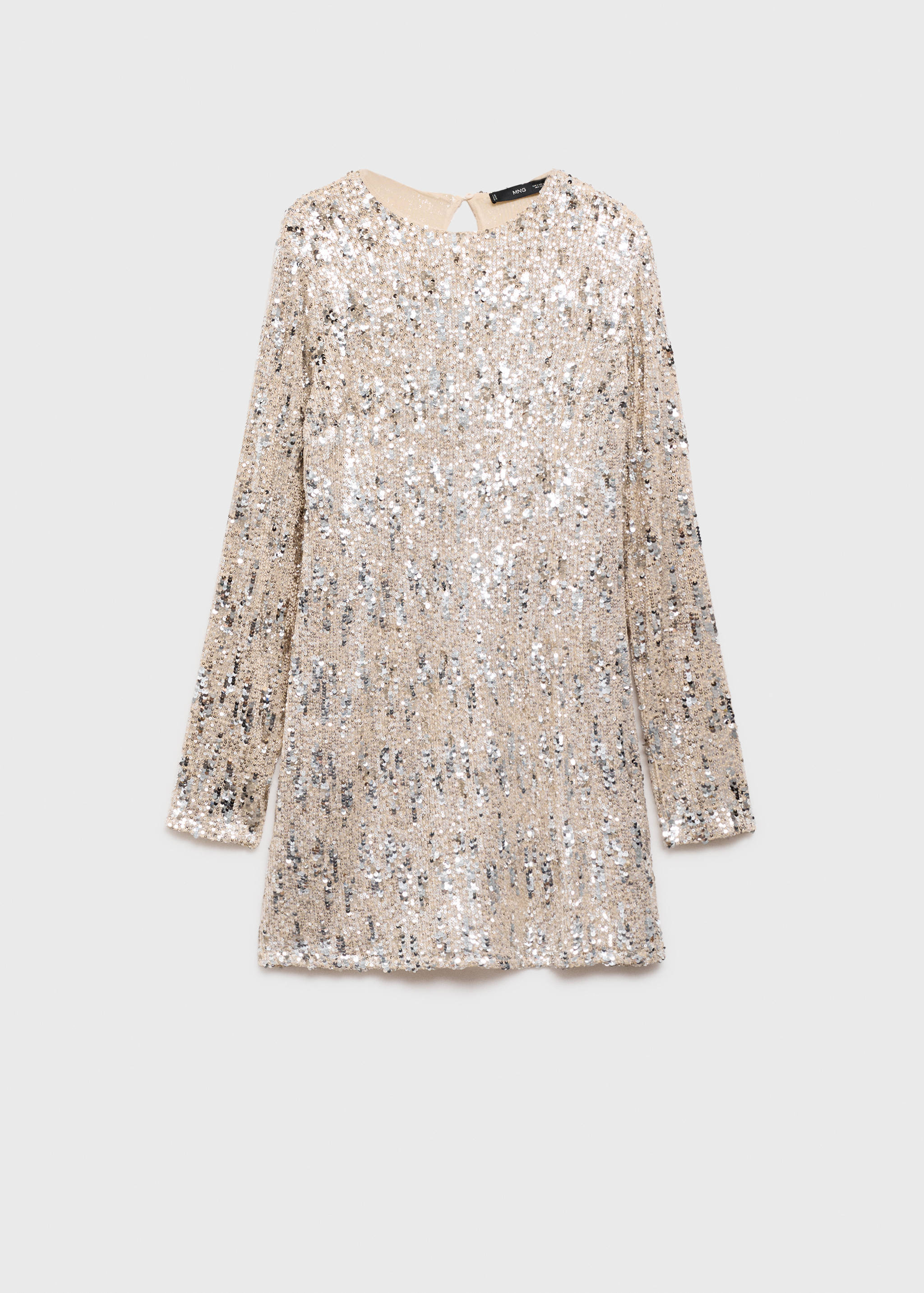 Sequin shoulder pads dress - Article without model