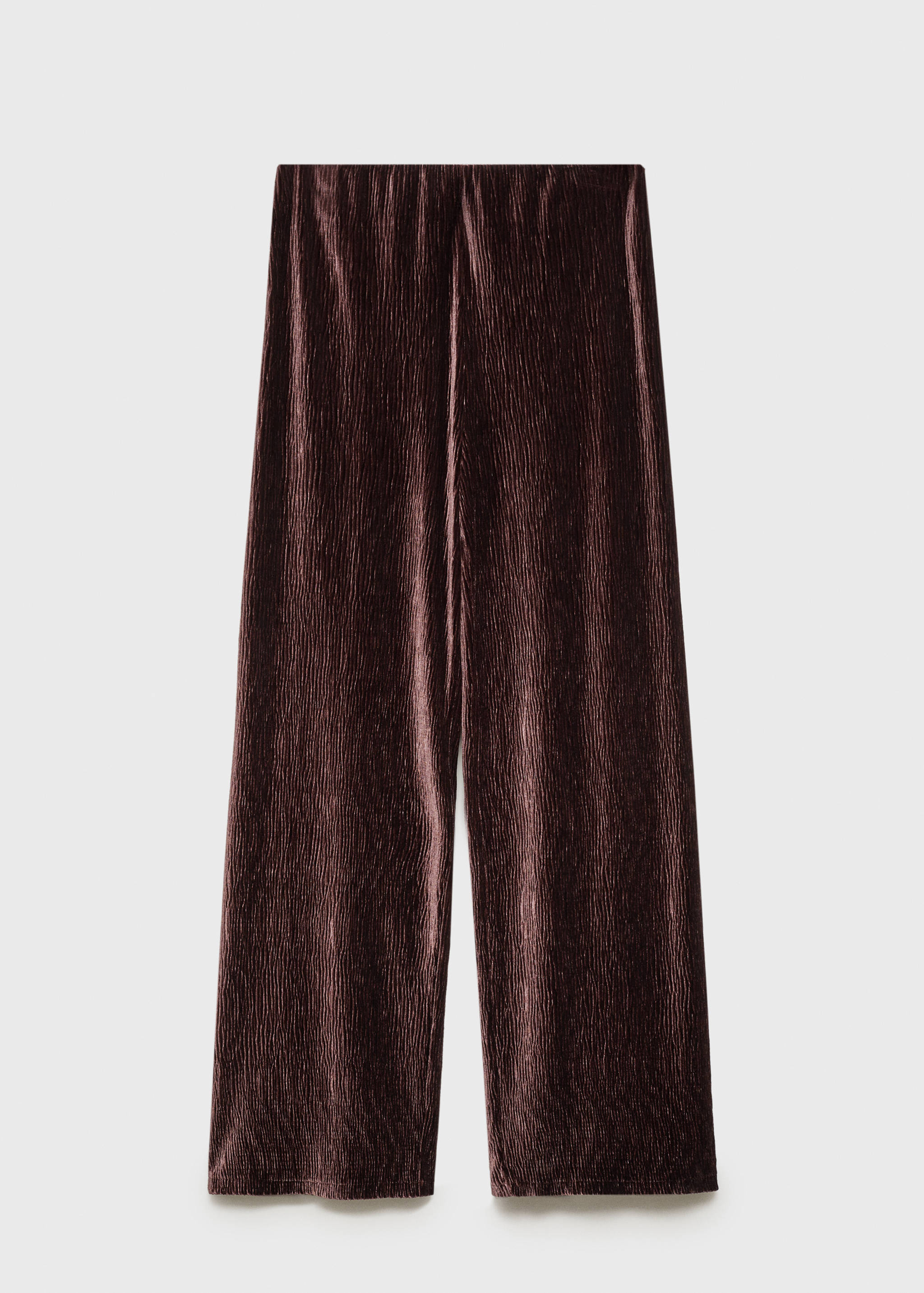 Straight velvet trousers - Article without model
