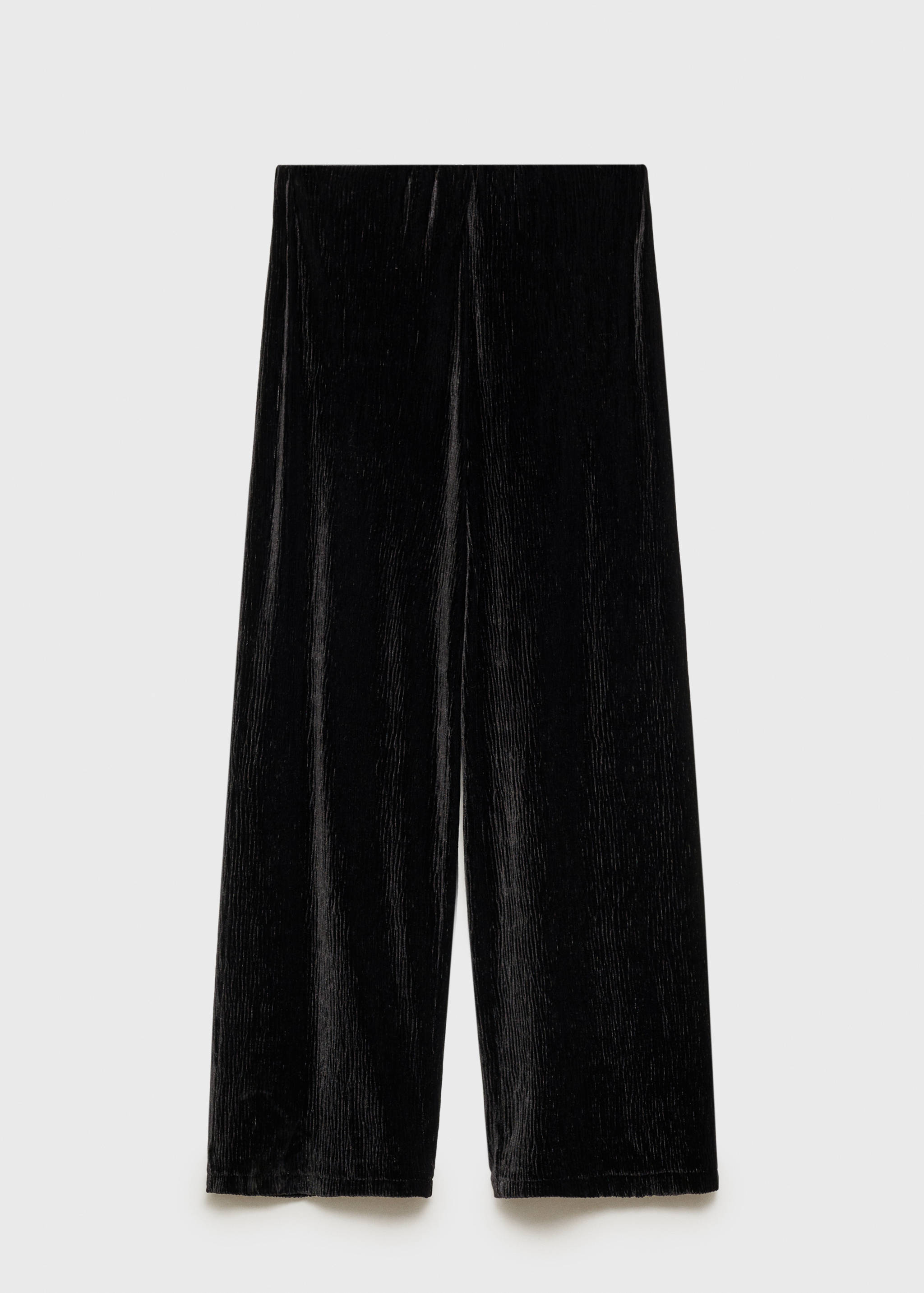 Straight velvet trousers - Article without model
