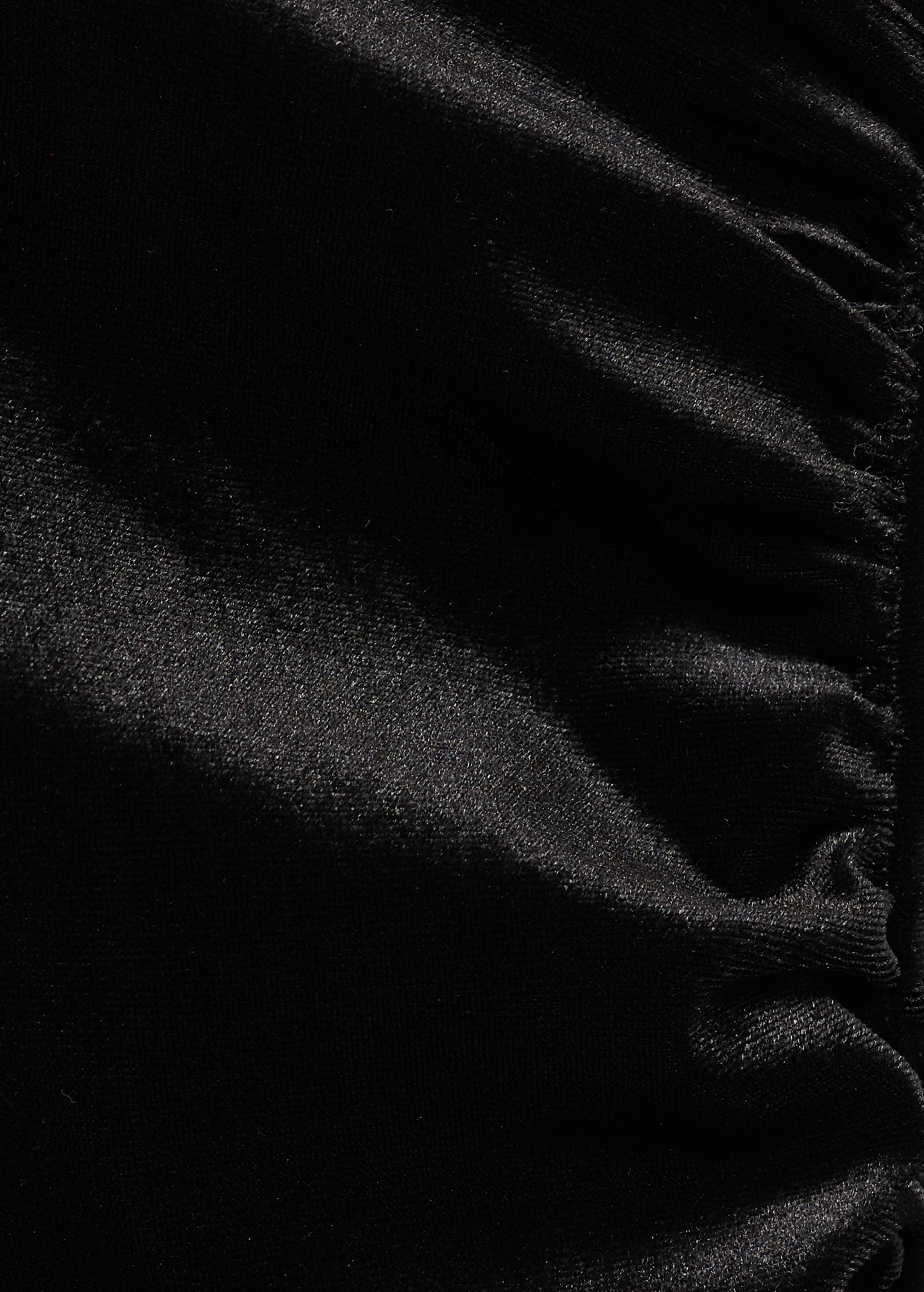 Asymmetric velvet jumpsuit - Details of the article 8
