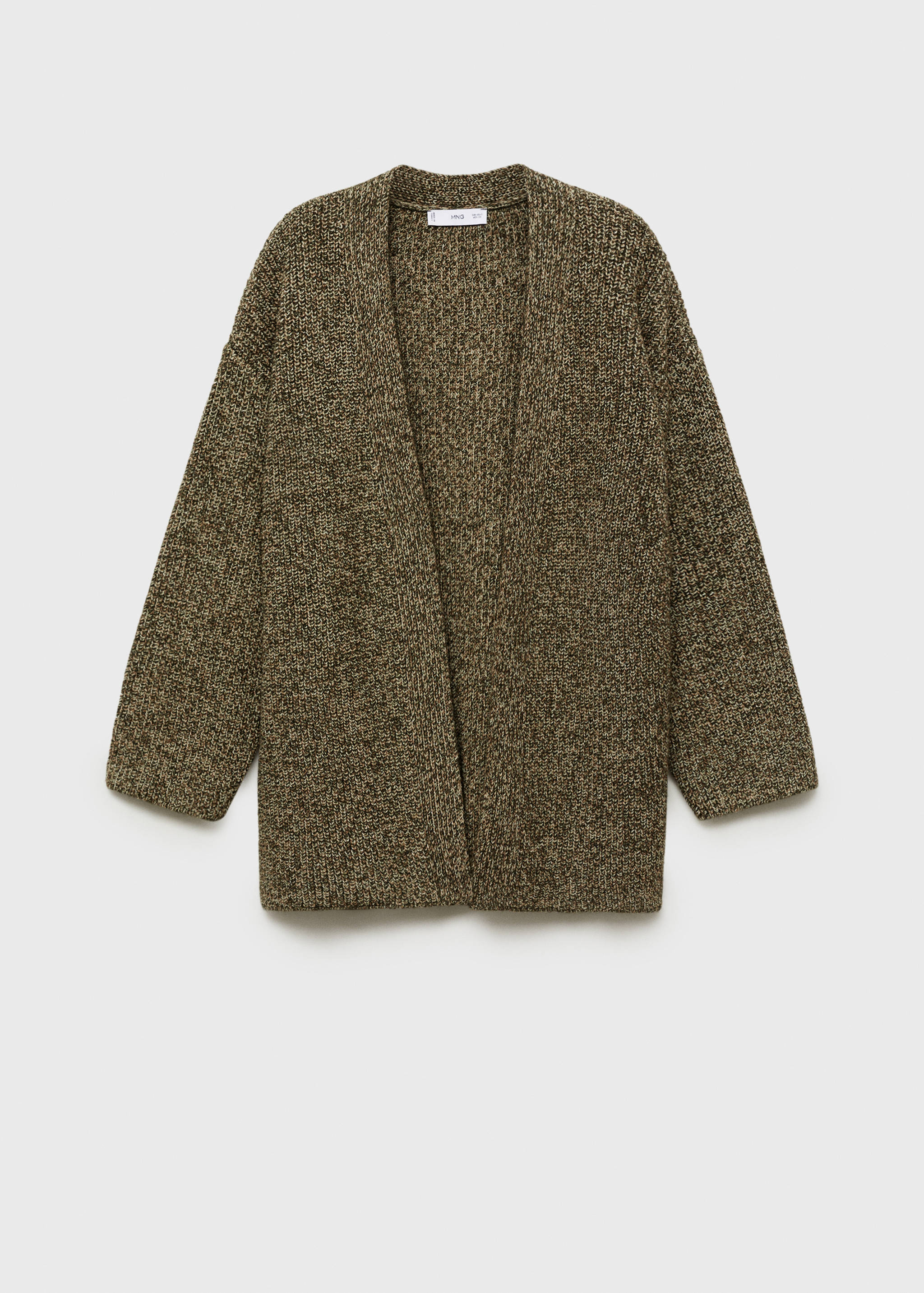 Oversized knit cardigan - Article without model