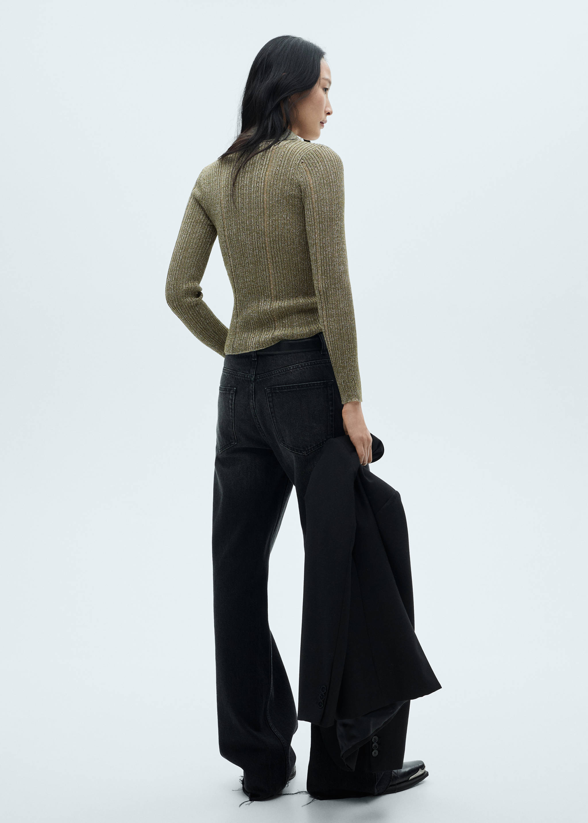 Cardigan Lurex détails ajourés - Verso de l’article