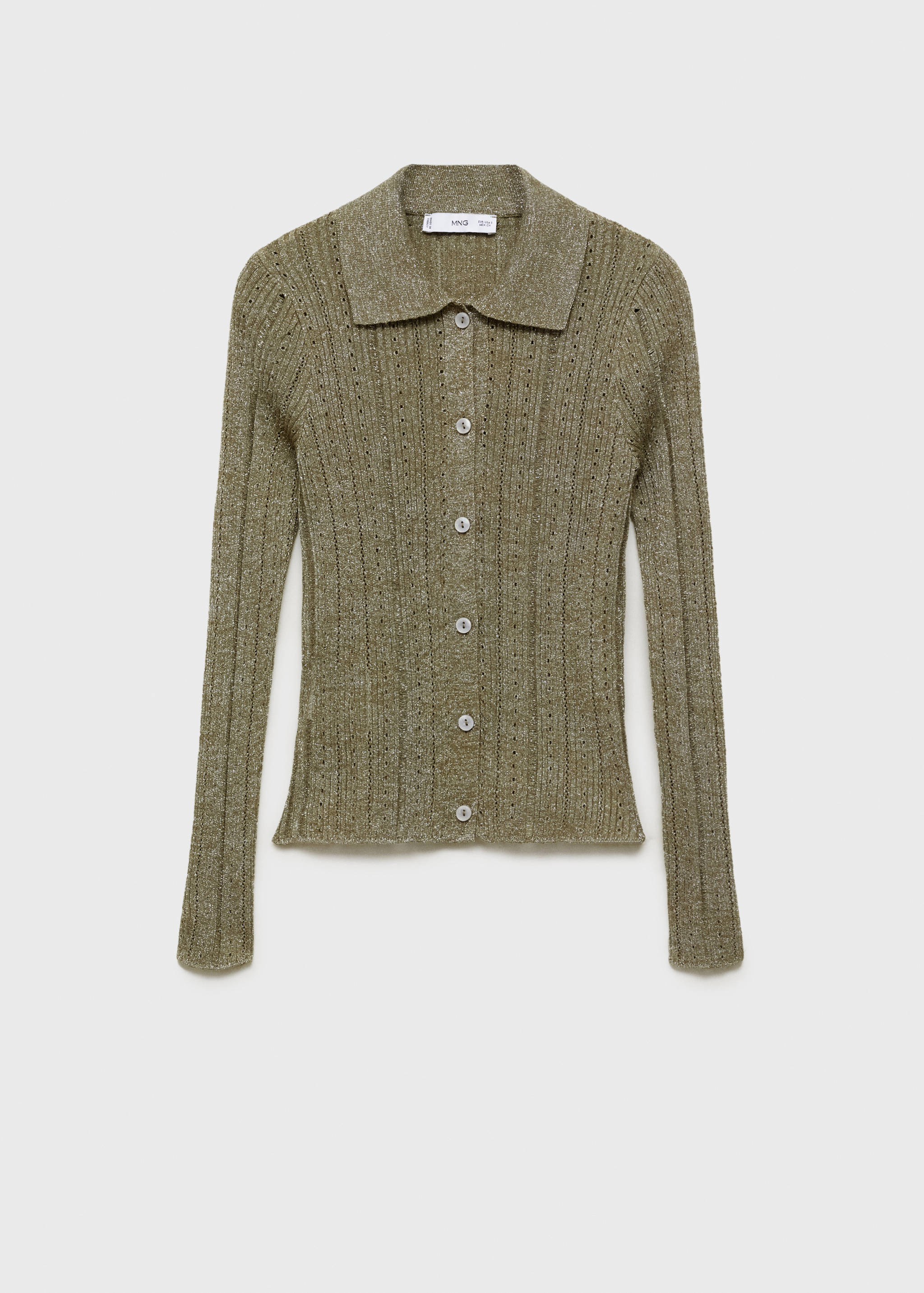 Cardigan Lurex détails ajourés - Article sans modèle