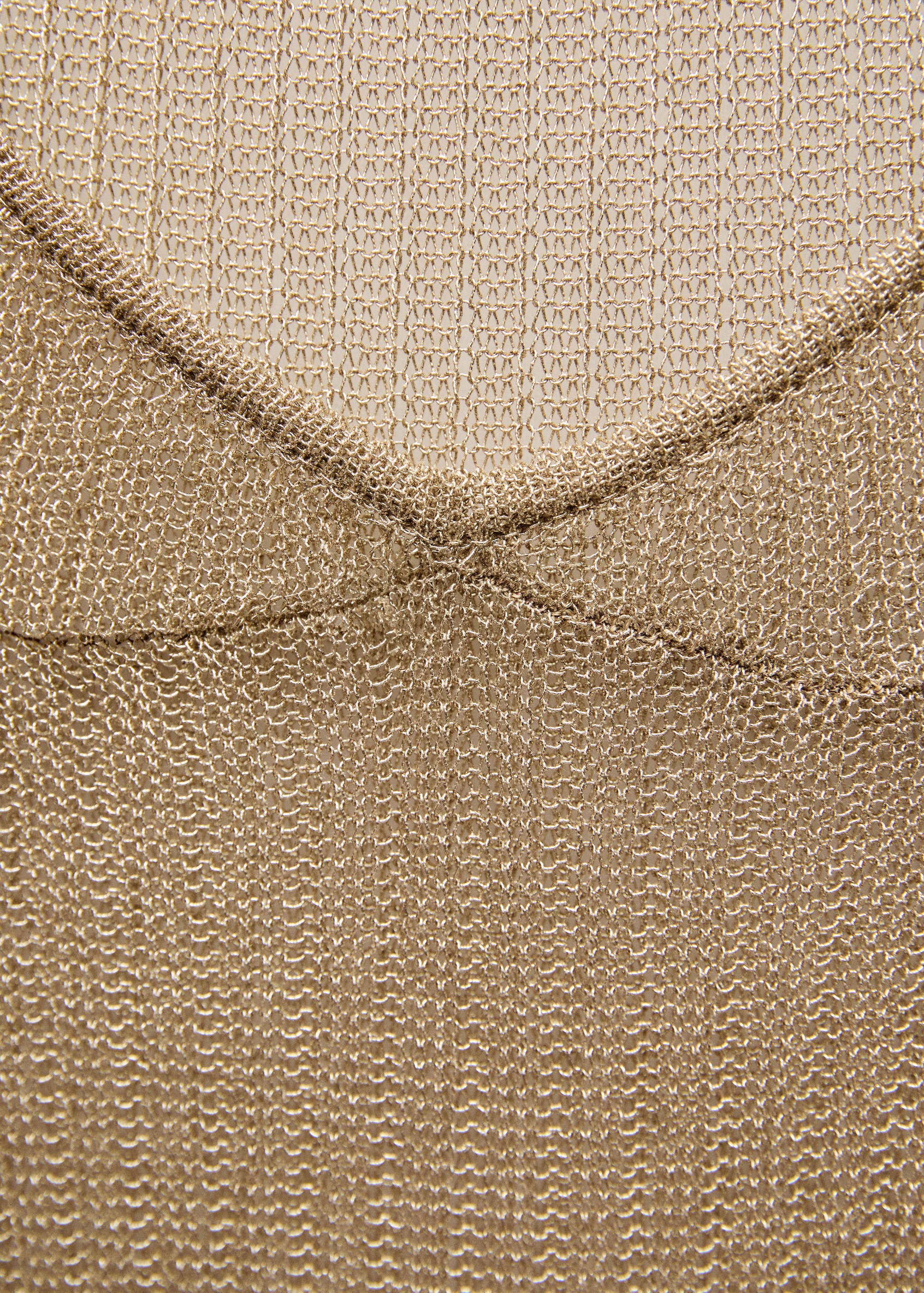 Lurex ribbed dress with open back - Details of the article 0