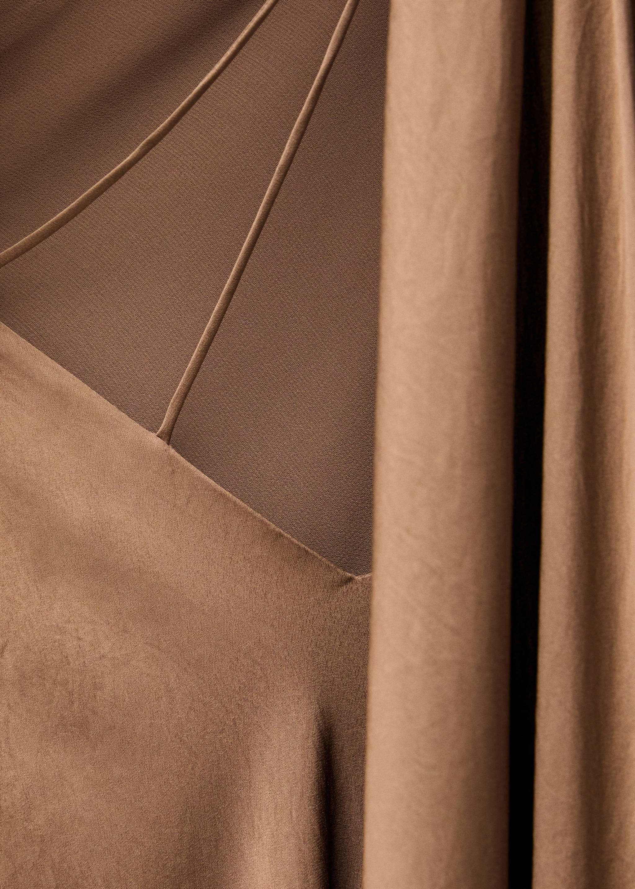 Long asymmetrical cape dress - Details of the article 8