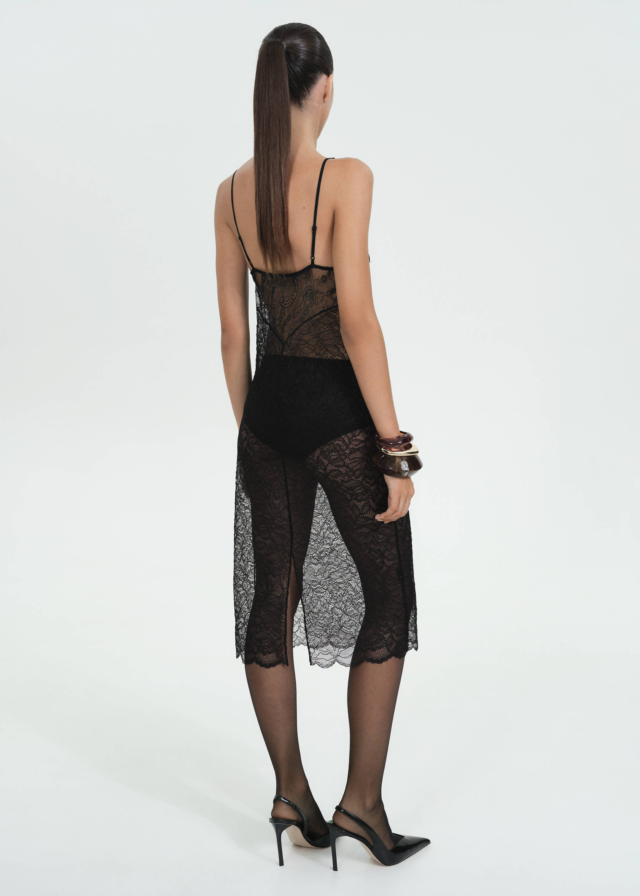 Guipure slip dress - Reverse of the article